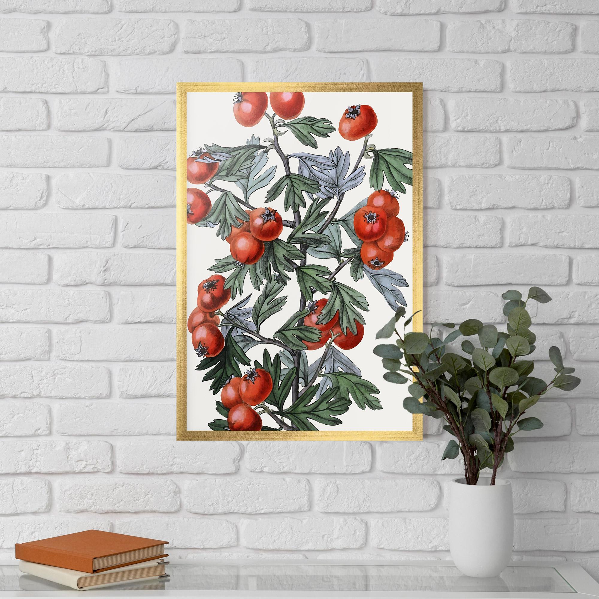 Plakat w Ramie Cherry Drawing mockup 5