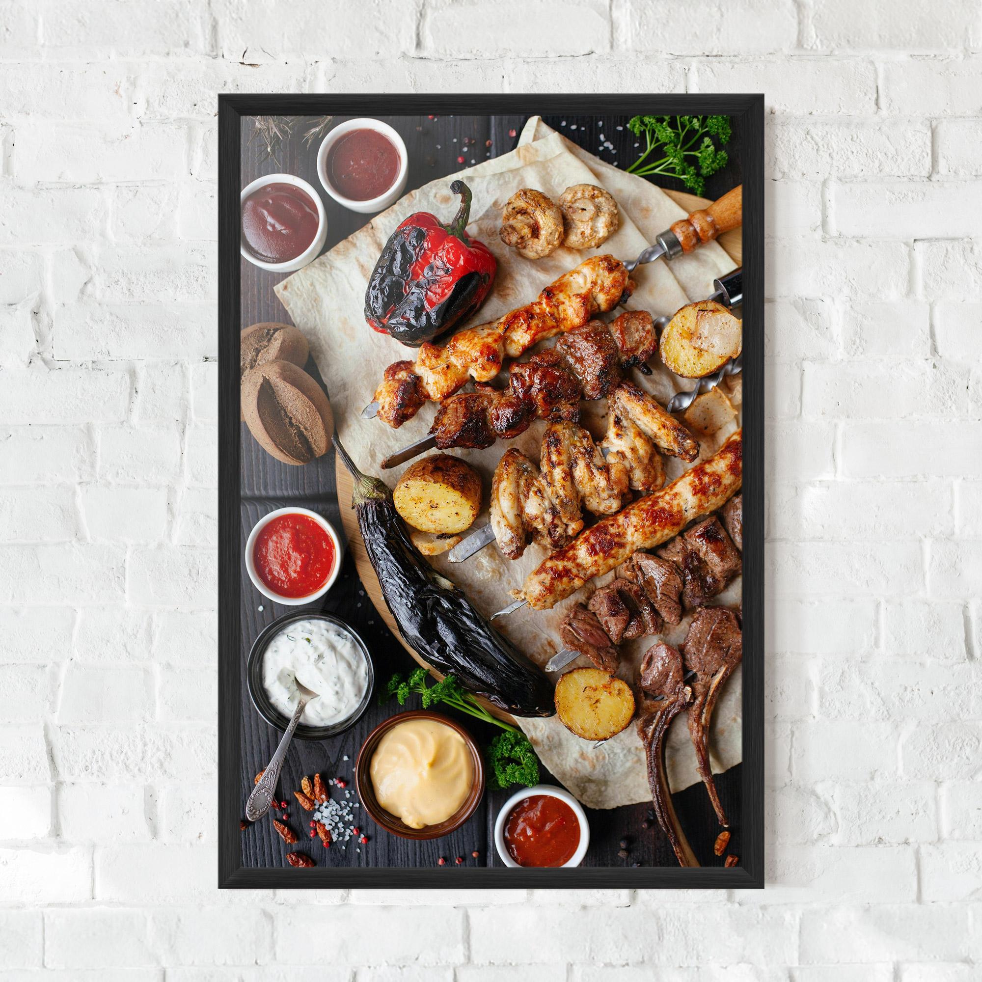 Plakat w Ramie Skewers mockup 0