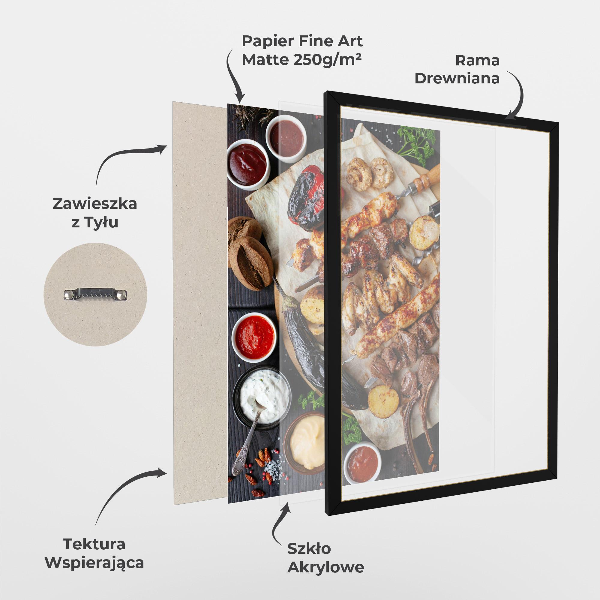 Plakat w Ramie Skewers mockup 1
