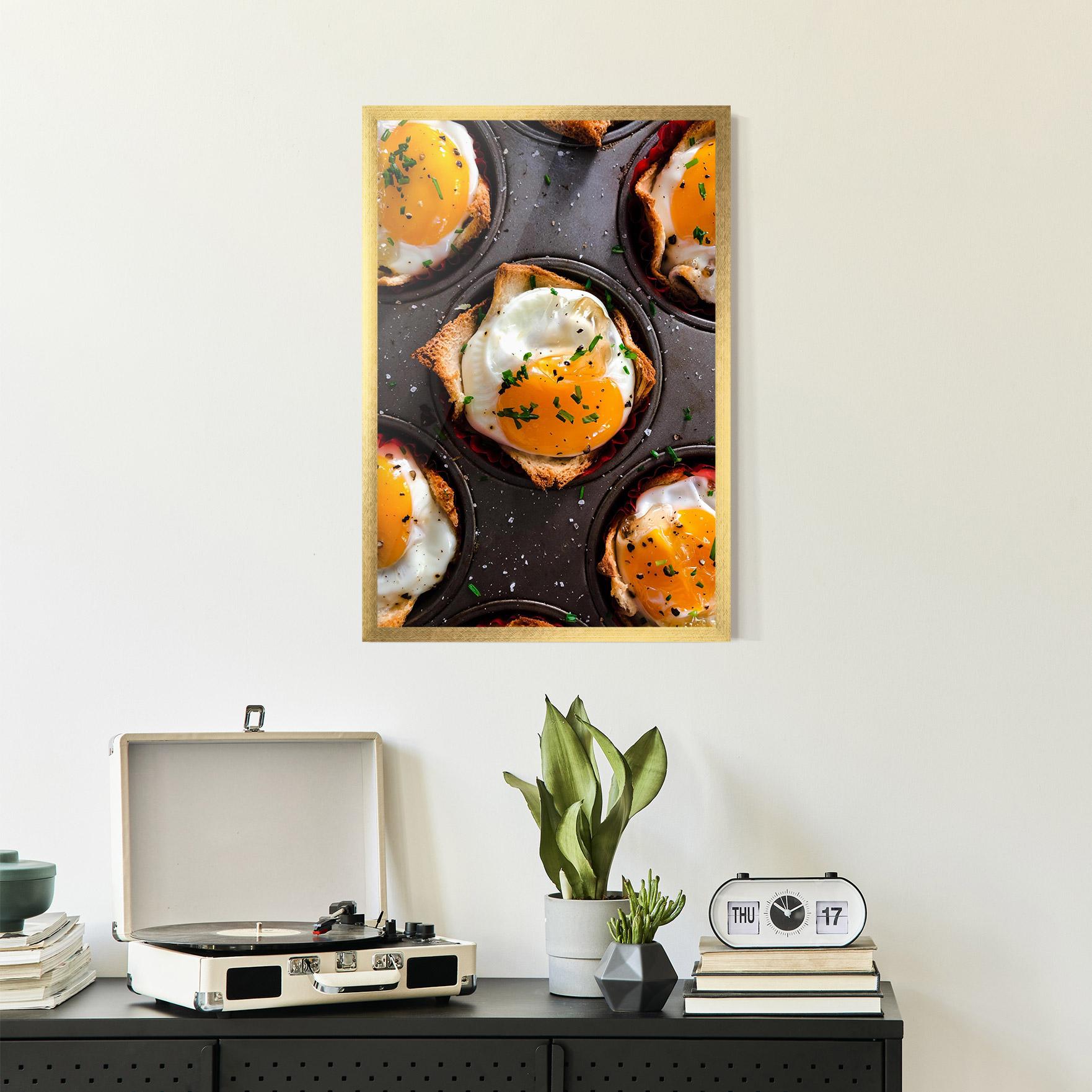 Plakat w Ramie Egg On Tray mockup 2