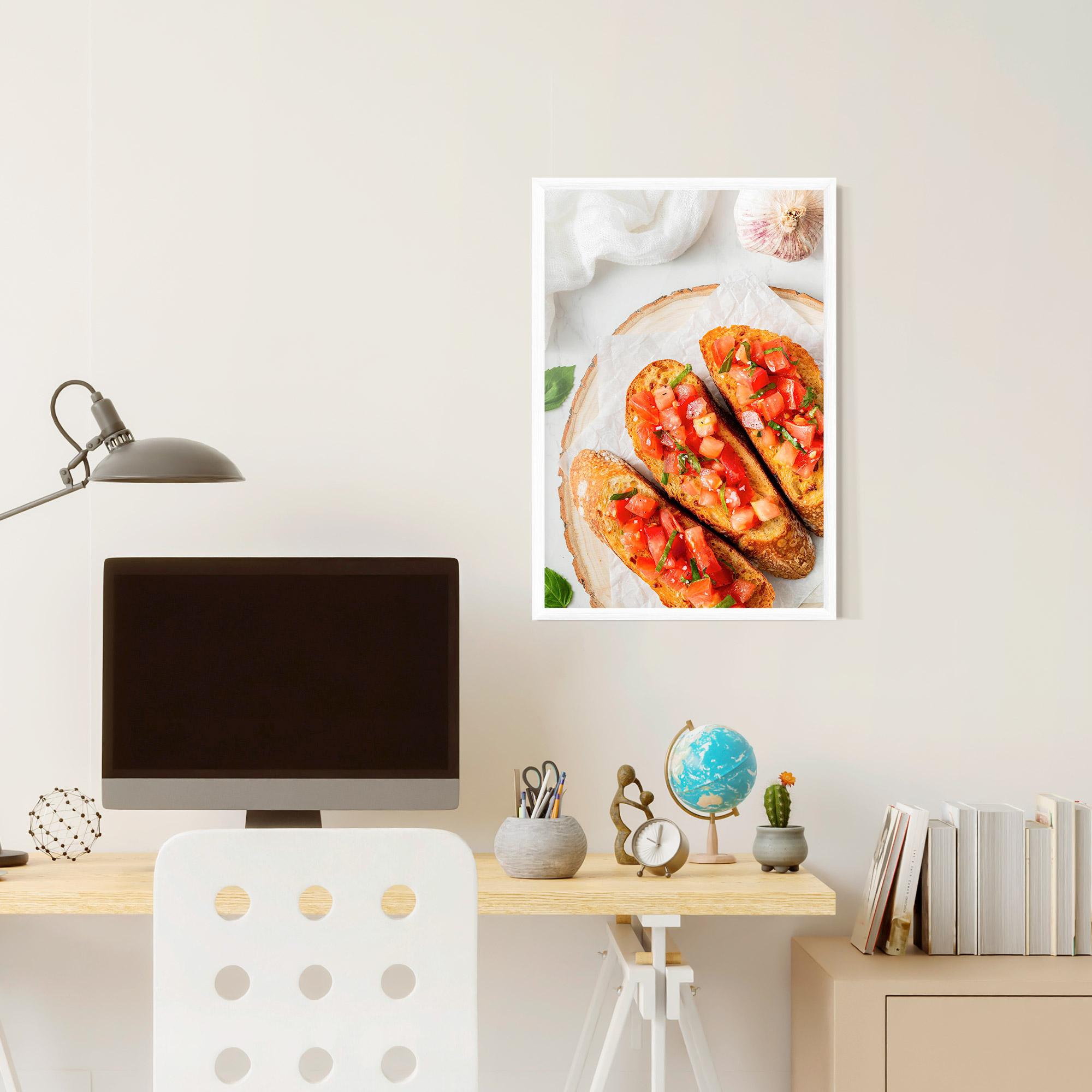 Plakat w Ramie Tomatoes On Bread mockup 6