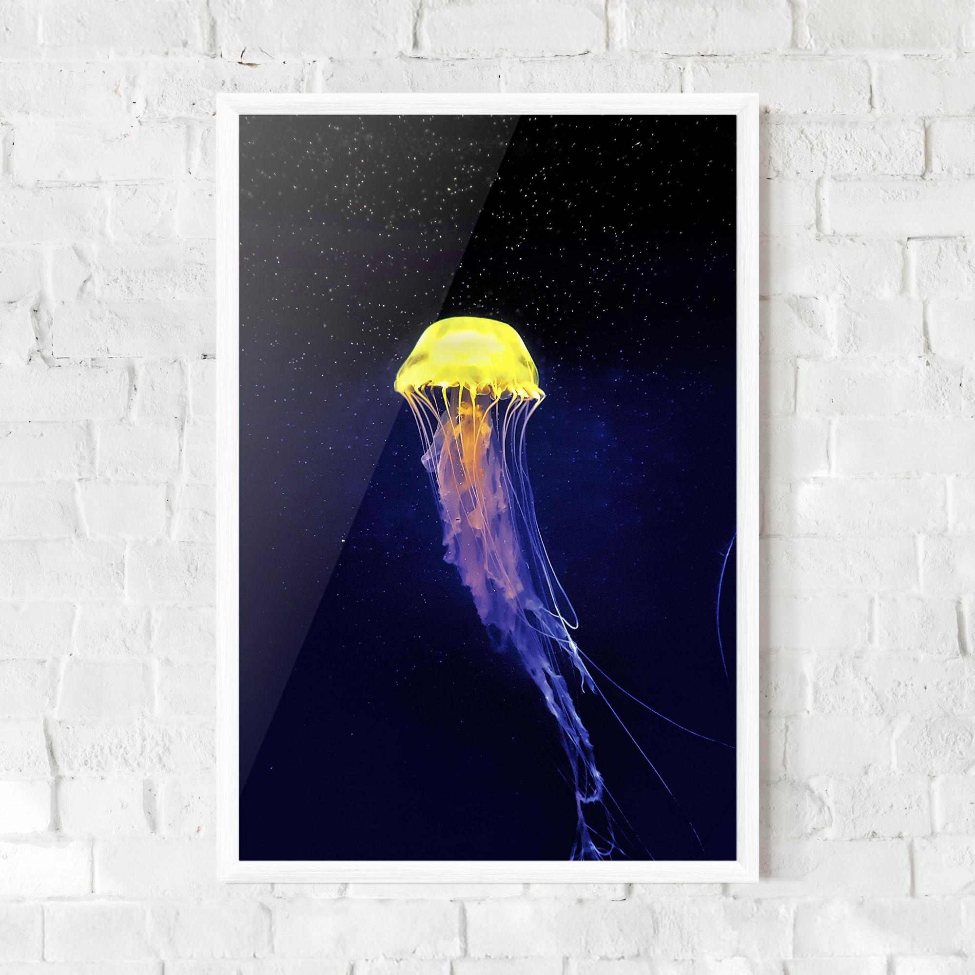 Plakat w Ramie Purple Jellyfish mockup 0