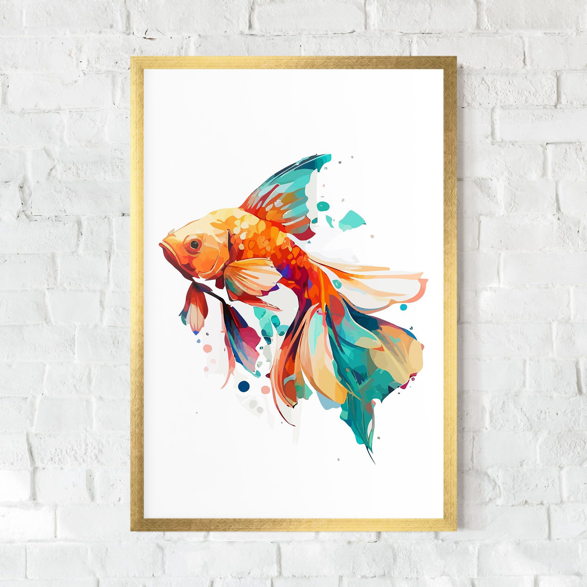 Blue Orange Fish mockup 0