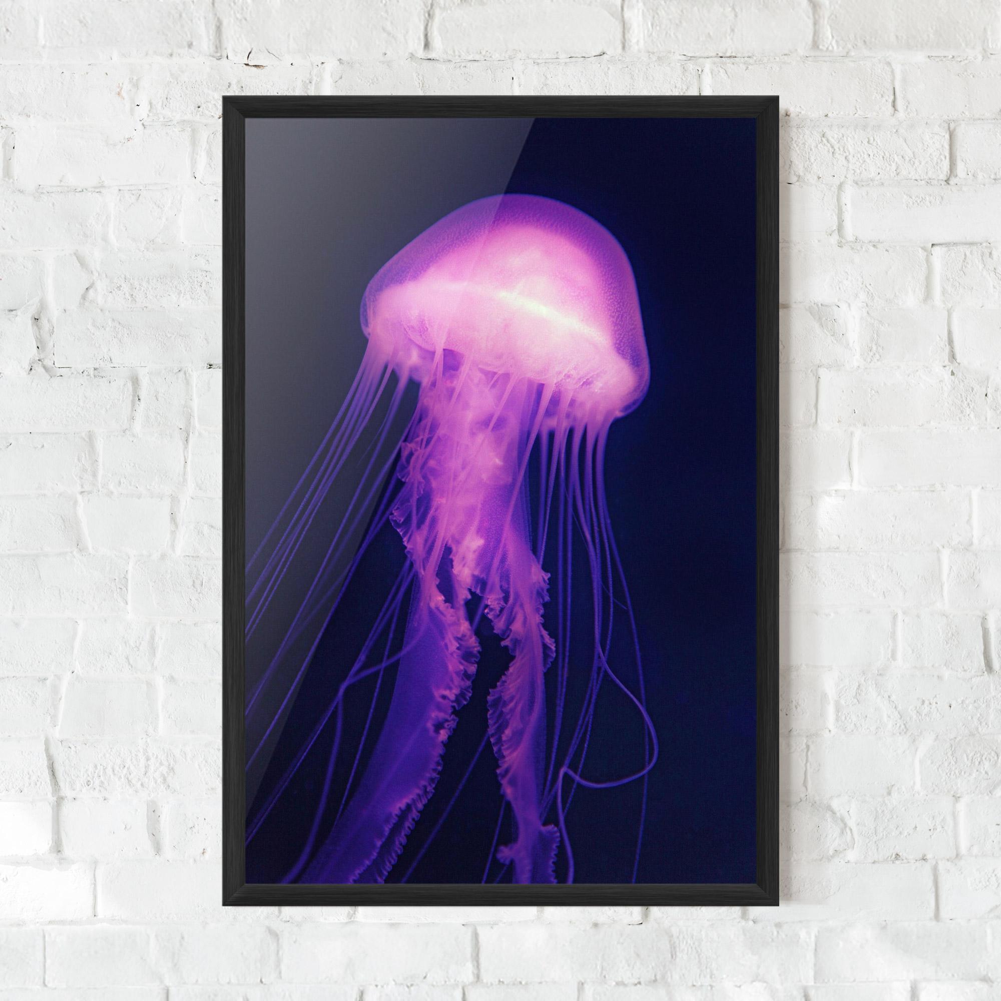 Plakat w Ramie Light Purple Jellyfish mockup 0