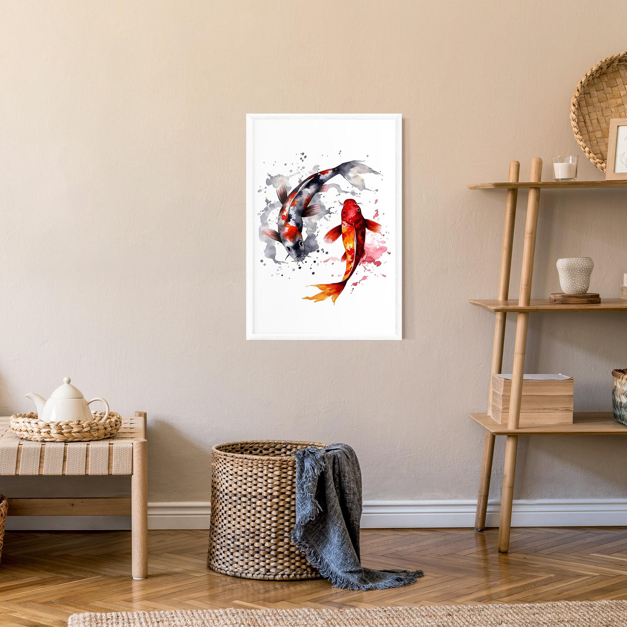 Plakat w Ramie Beautiful Koi mockup 9