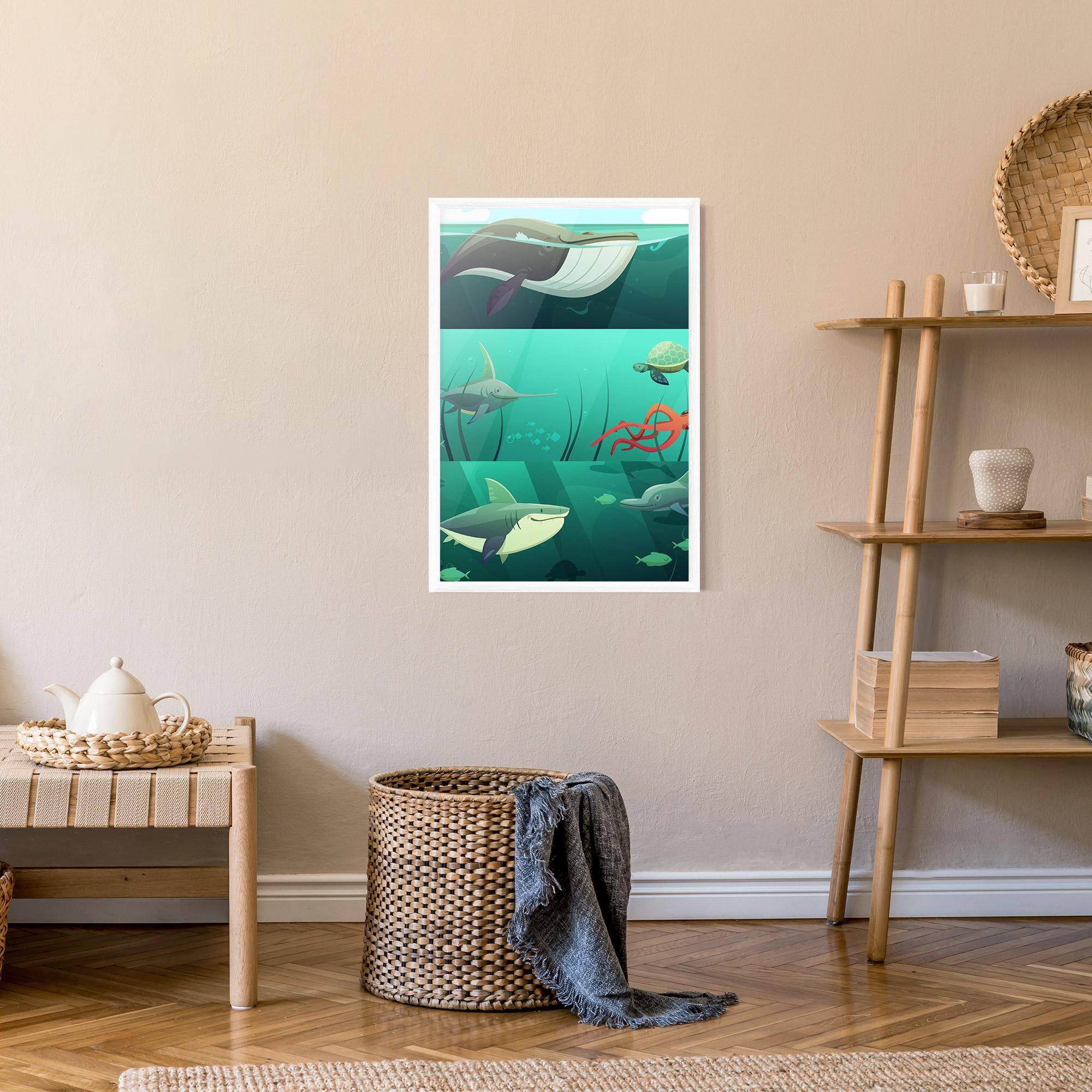 Plakat w Ramie Kids Ocean mockup 9