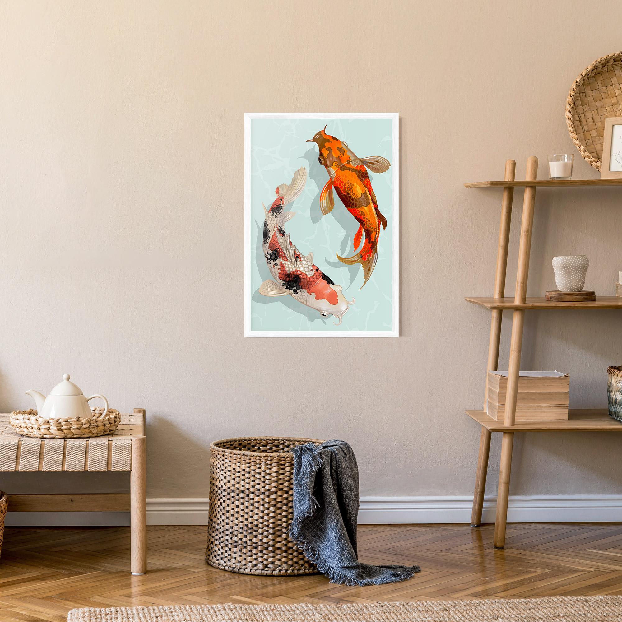 Plakat w Ramie Koi Fish mockup 9