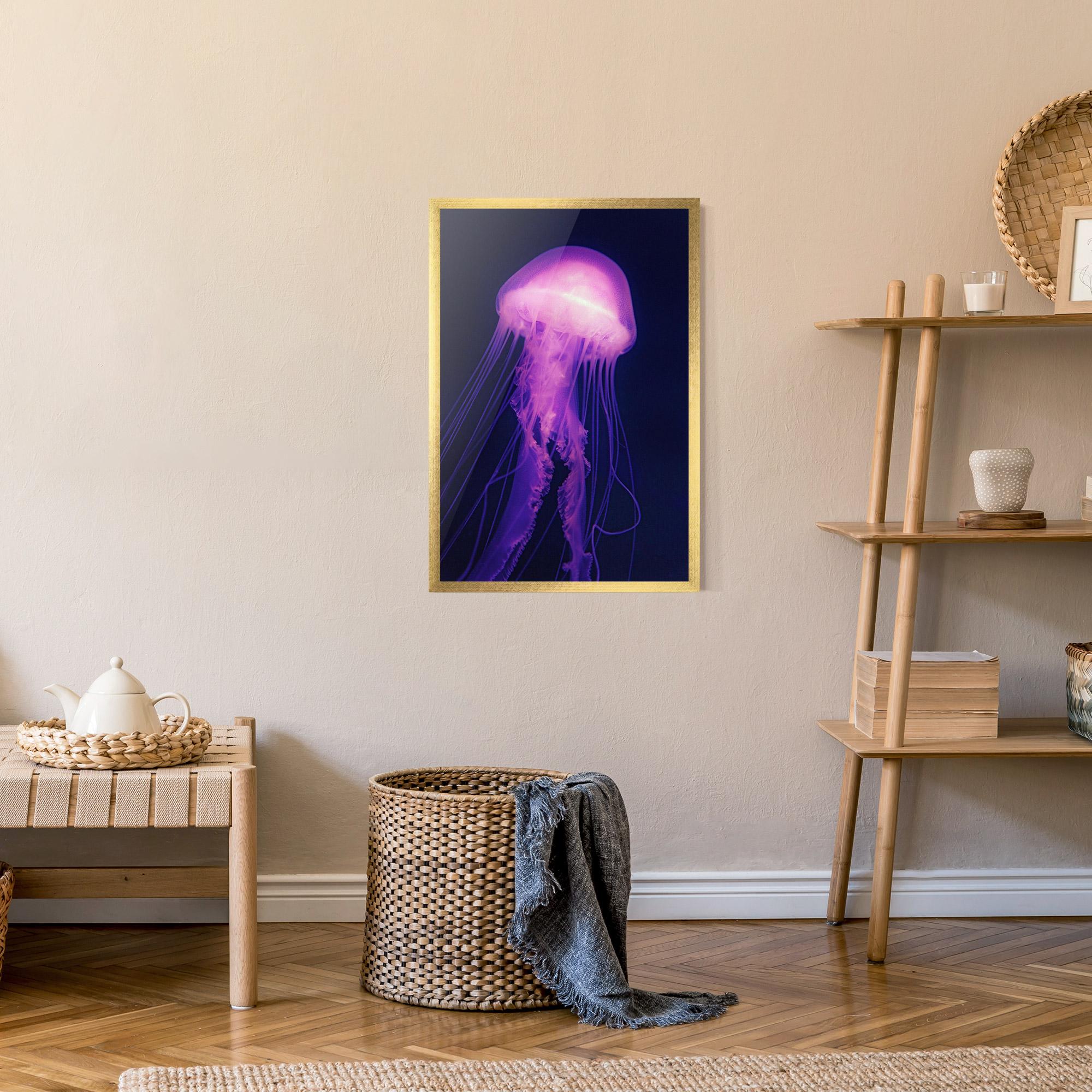Plakat w Ramie Light Purple Jellyfish mockup 9