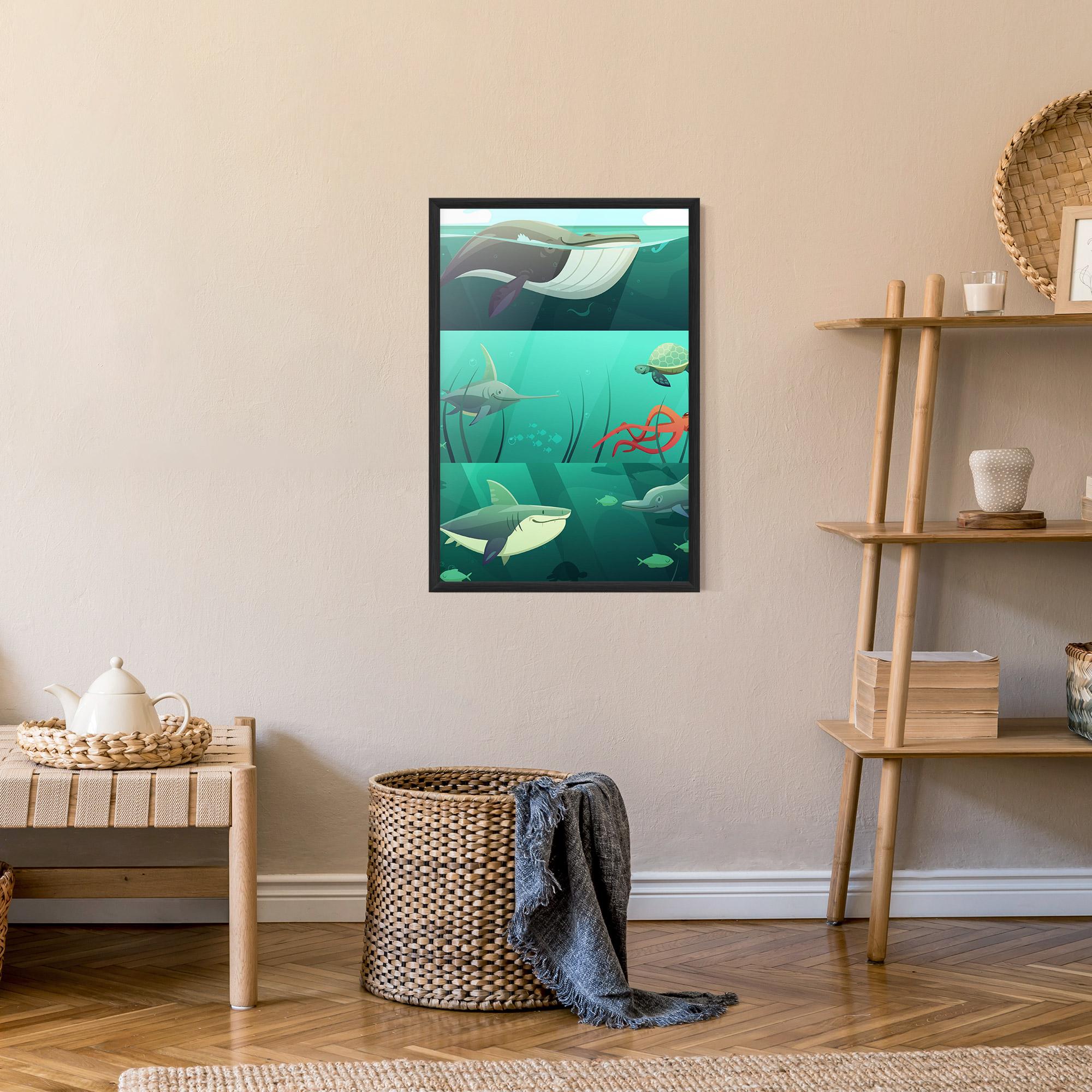 Plakat w Ramie Kids Ocean mockup 9