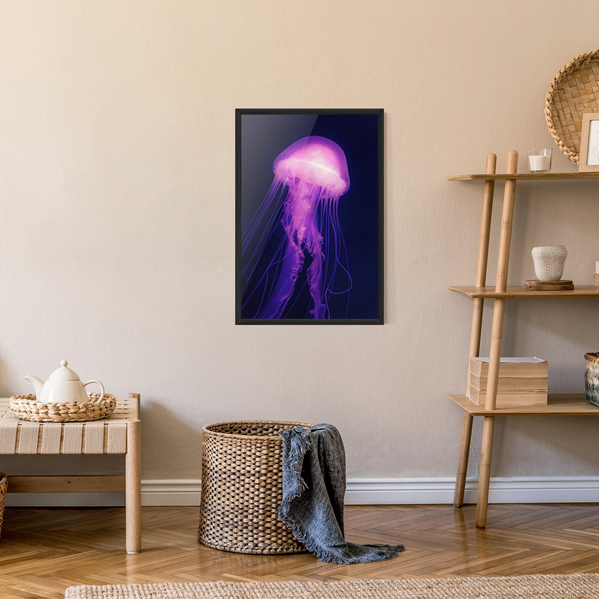 Plakat w Ramie Light Purple Jellyfish mockup 9