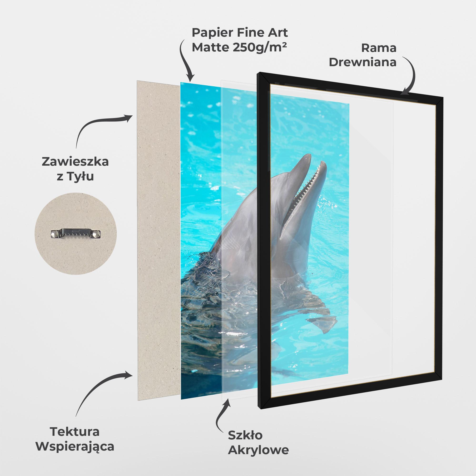 Plakat w Ramie Trained Dolphin mockup 1