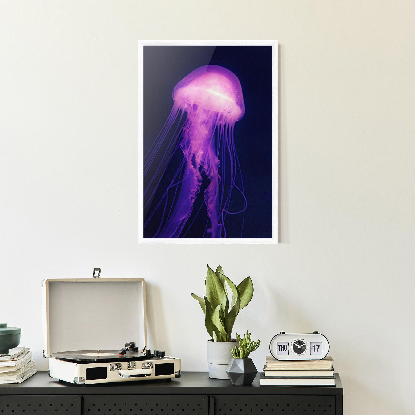 Plakat w Ramie Light Purple Jellyfish mockup 2