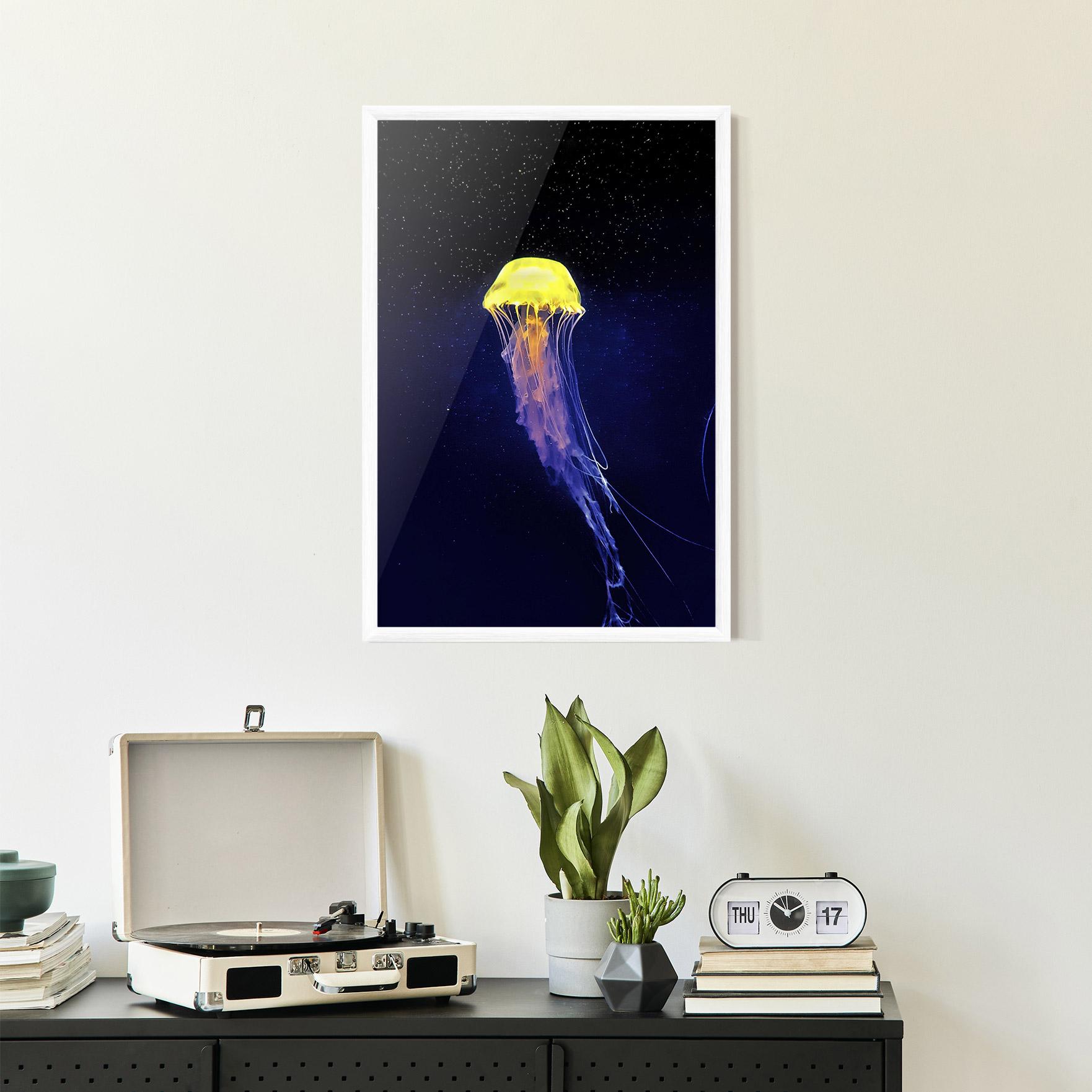 Plakat w Ramie Purple Jellyfish mockup 2