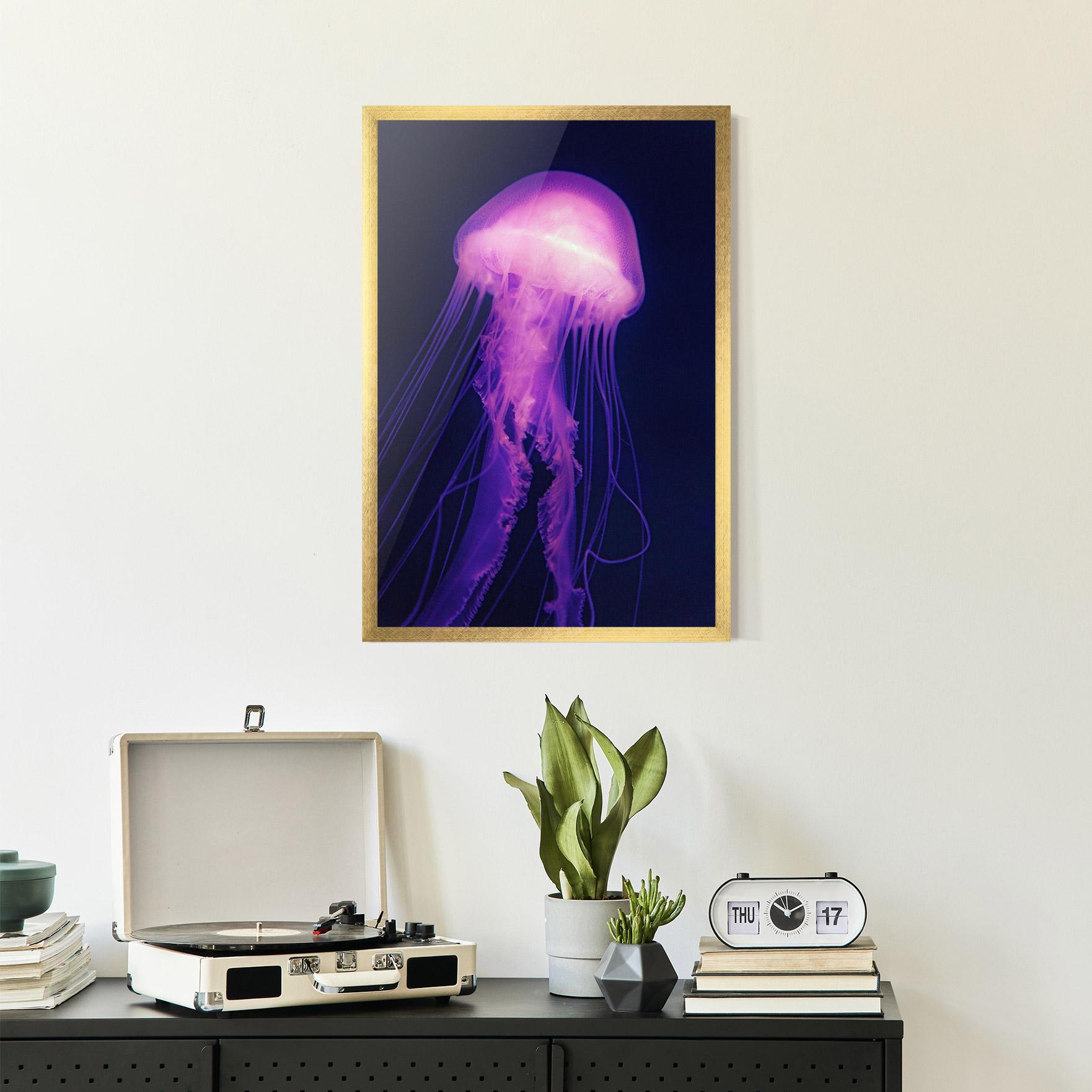 Plakat w Ramie Light Purple Jellyfish mockup 2