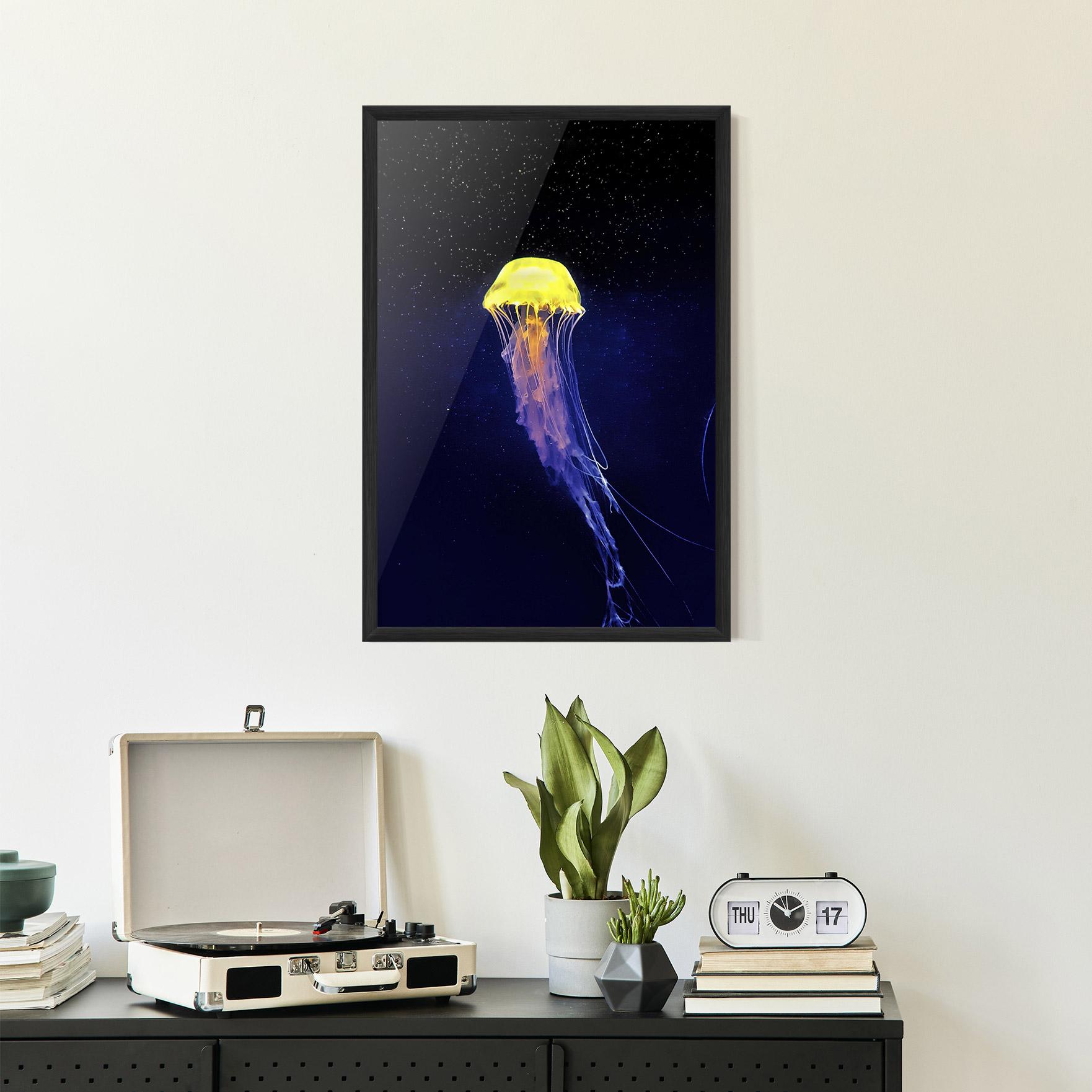 Plakat w Ramie Purple Jellyfish mockup 2