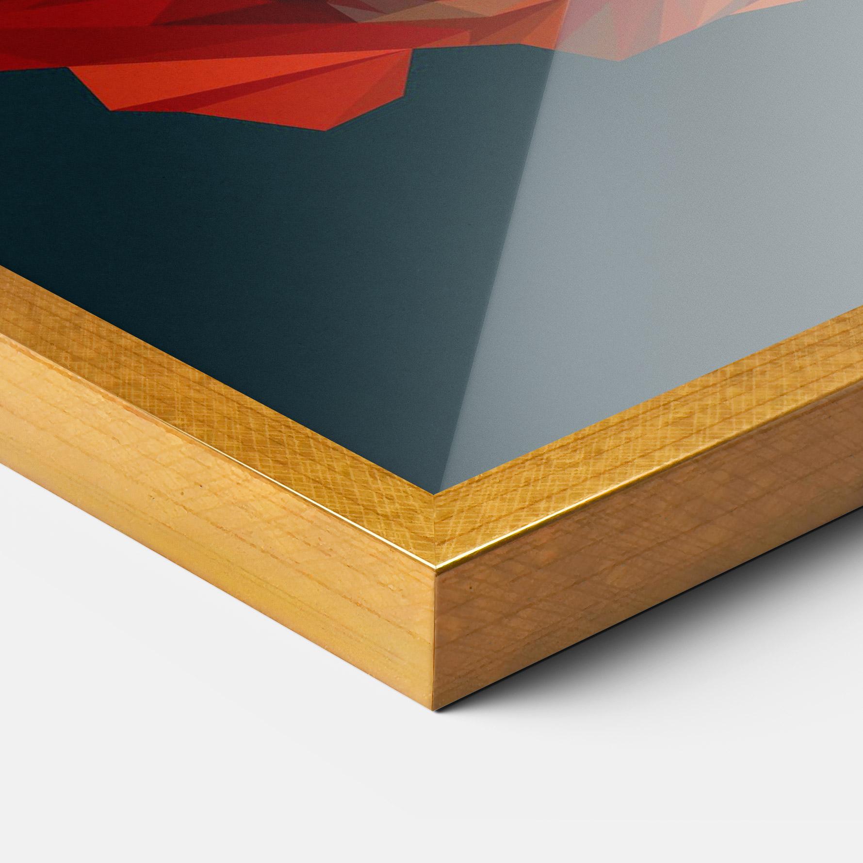 Plakat w Ramie Orange Fish mockup 3