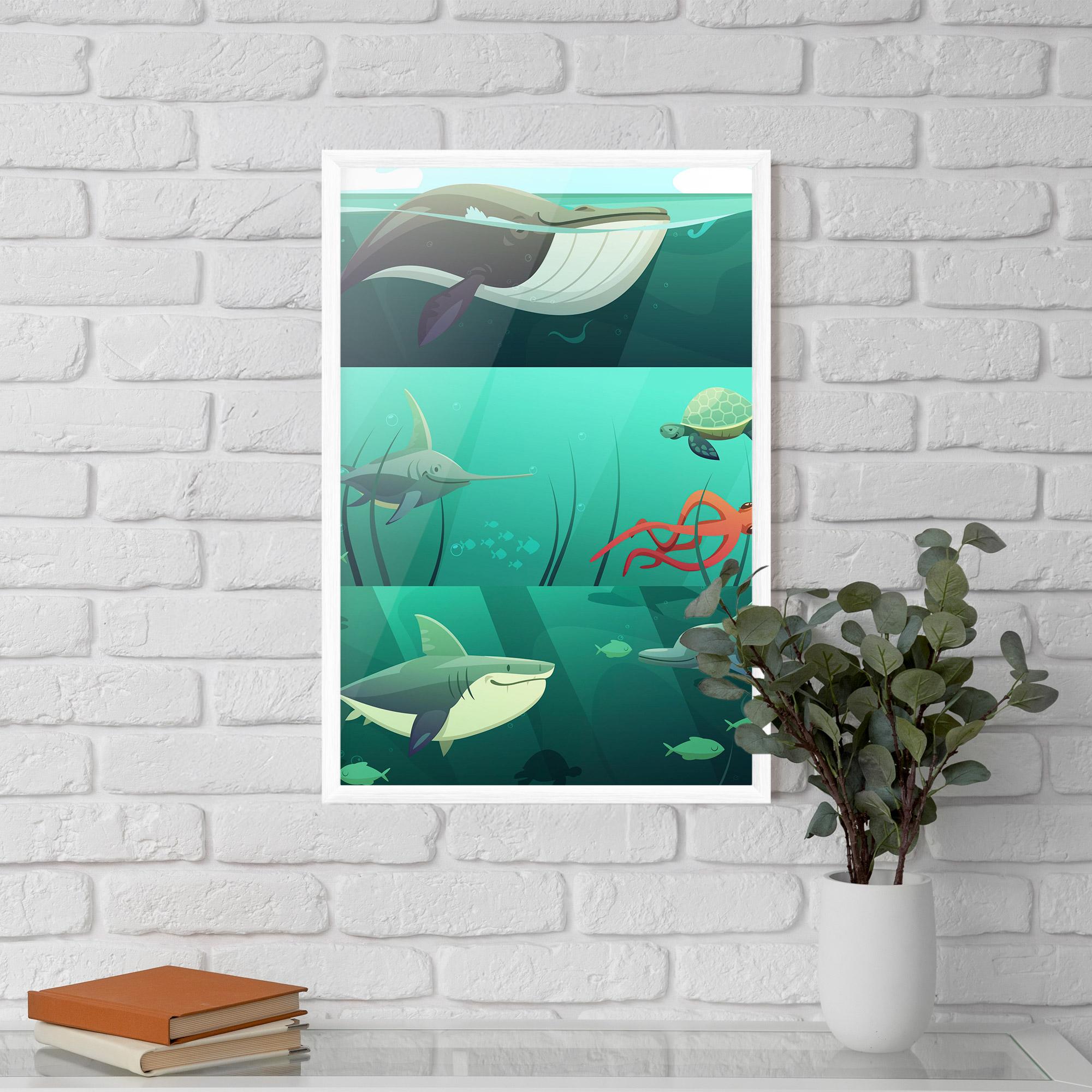 Plakat w Ramie Kids Ocean mockup 5