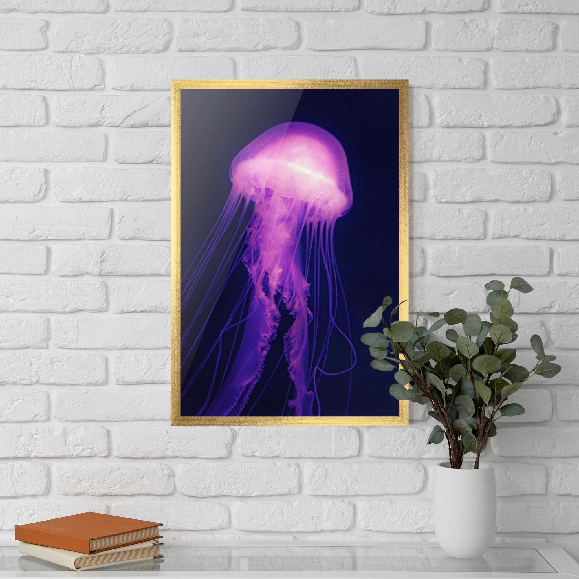 Plakat w Ramie Light Purple Jellyfish mockup 5