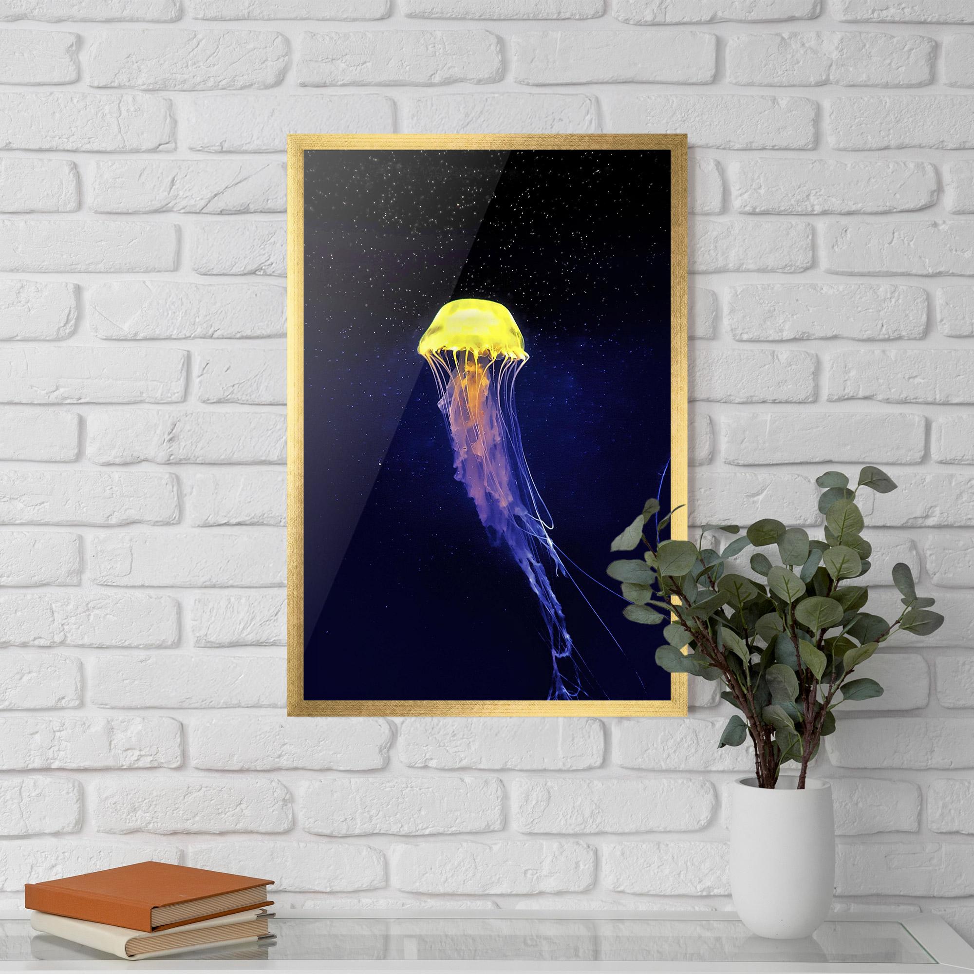 Plakat w Ramie Purple Jellyfish mockup 5
