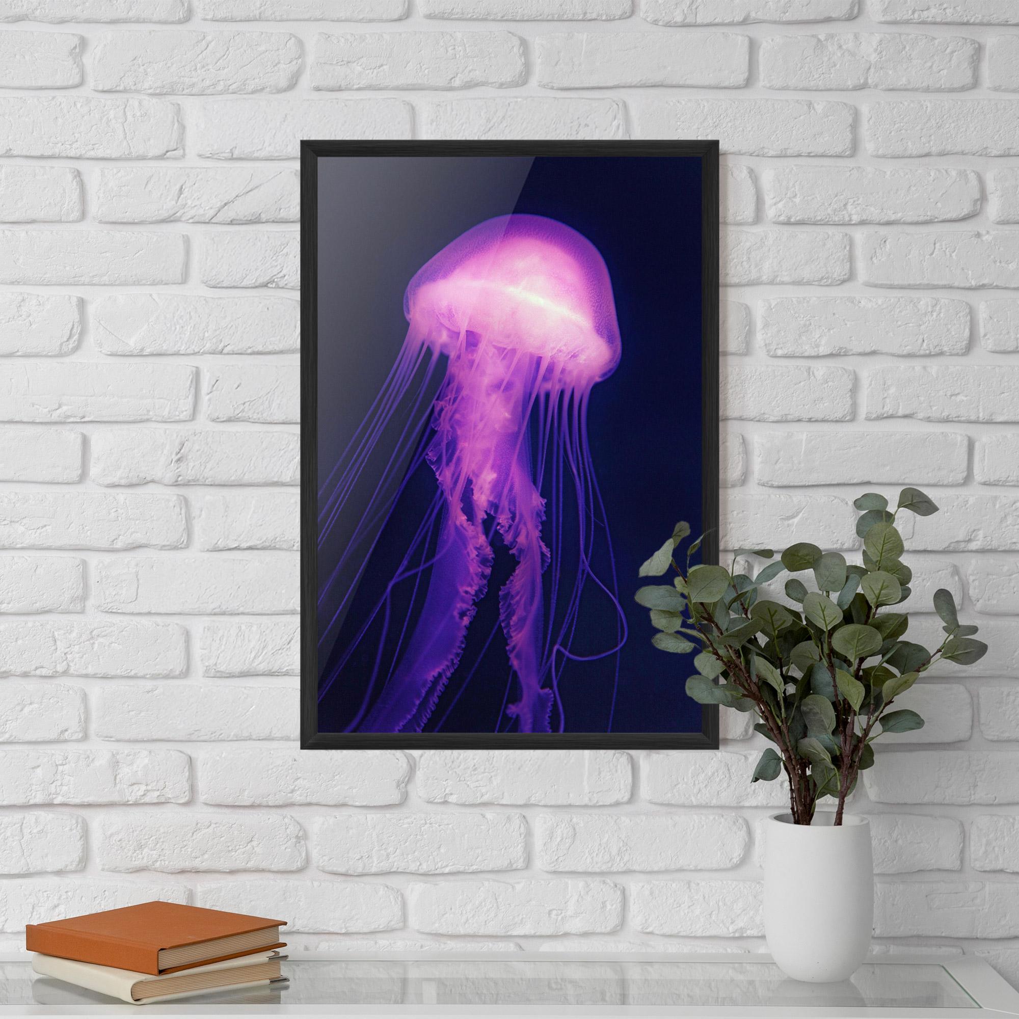 Plakat w Ramie Light Purple Jellyfish mockup 5