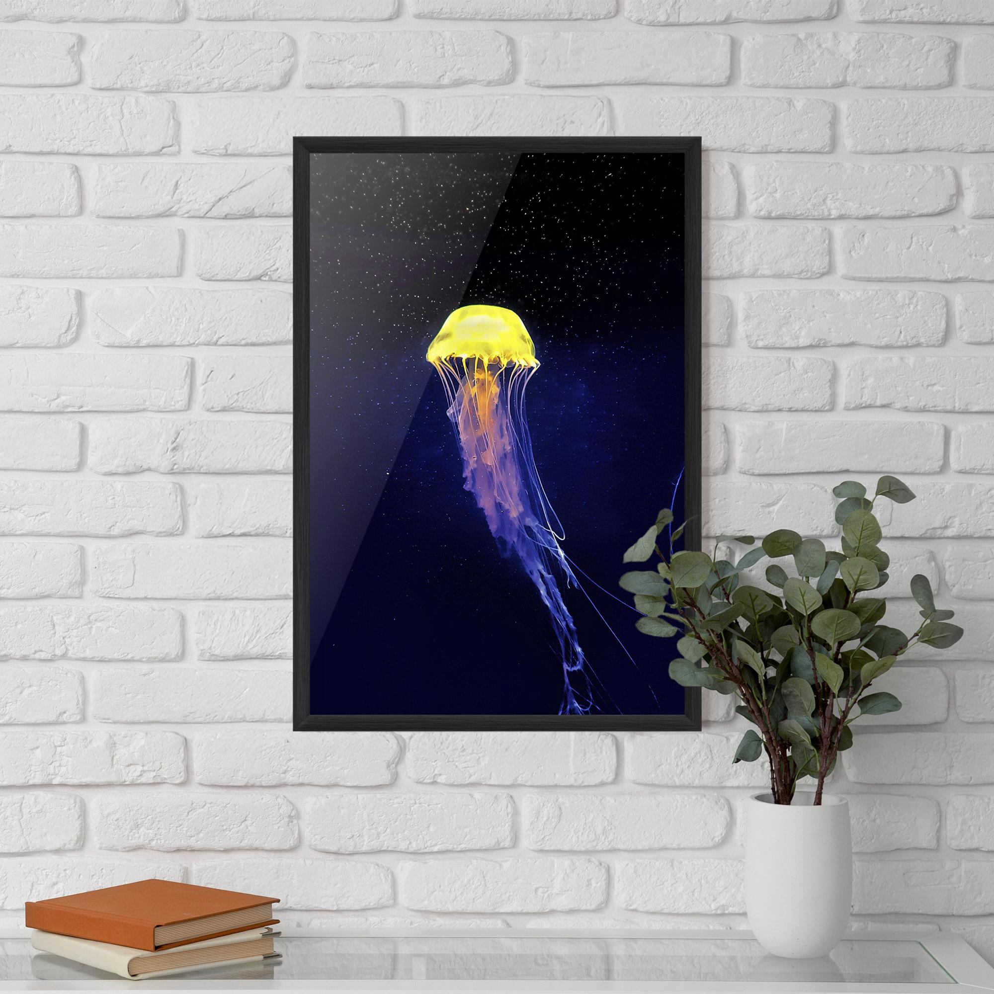 Plakat w Ramie Purple Jellyfish mockup 5