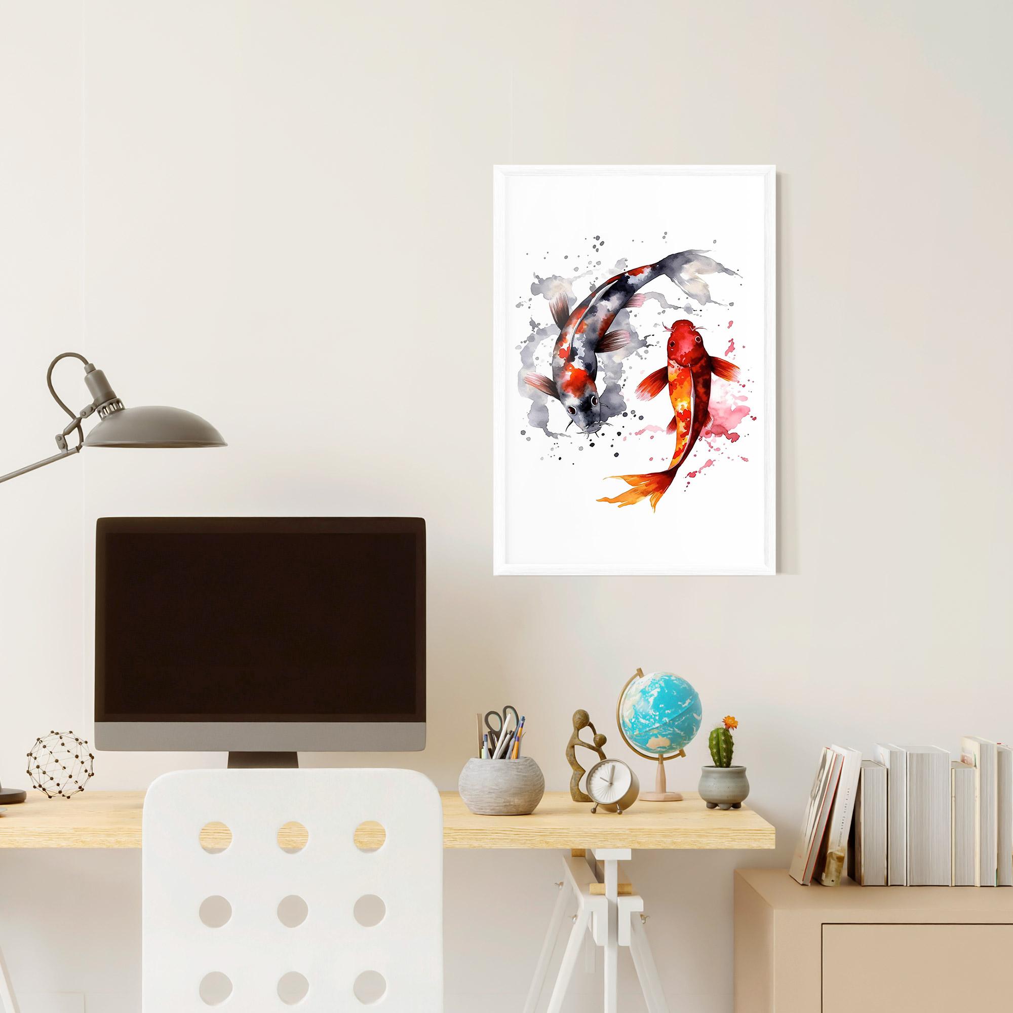 Plakat w Ramie Beautiful Koi mockup 6