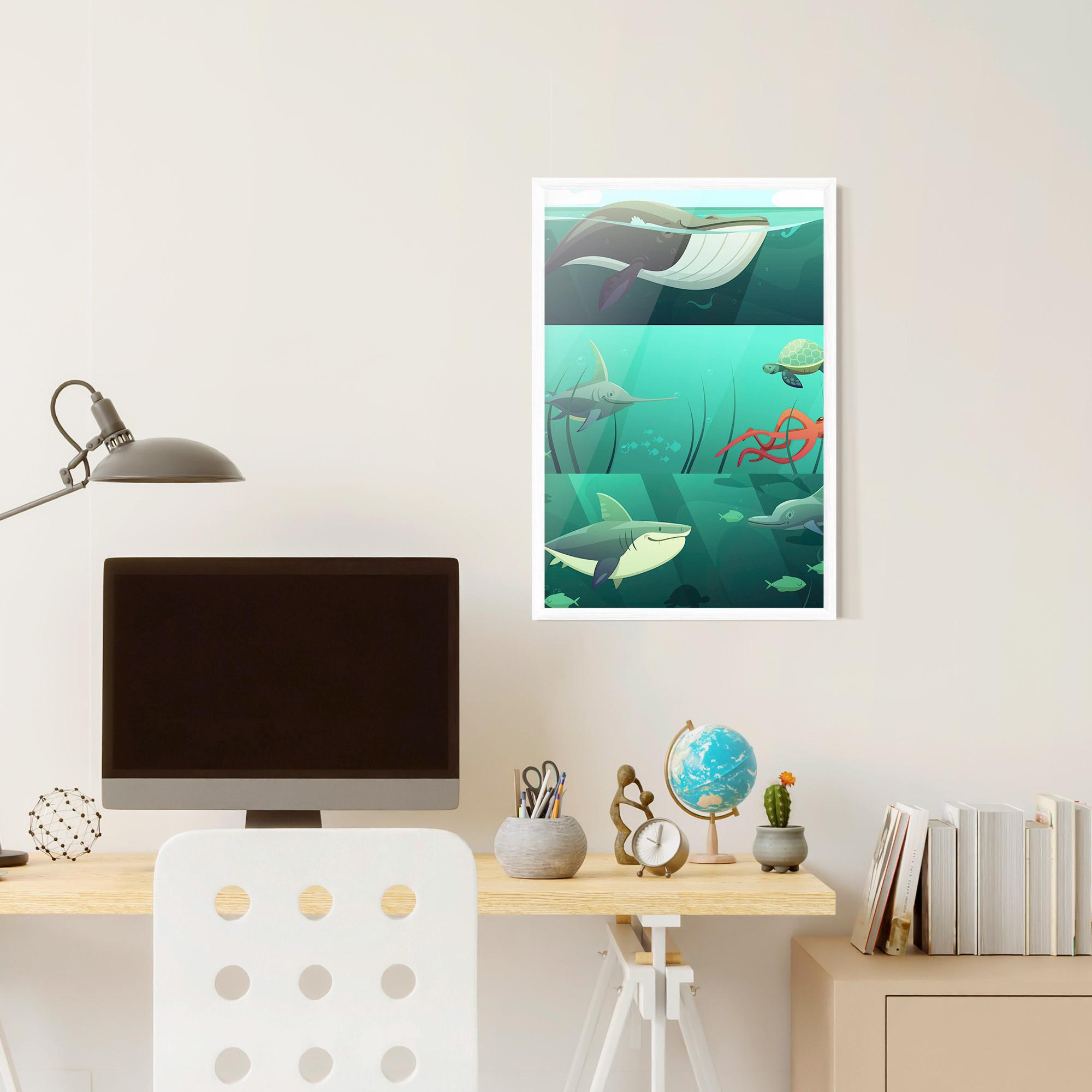 Plakat w Ramie Kids Ocean mockup 6