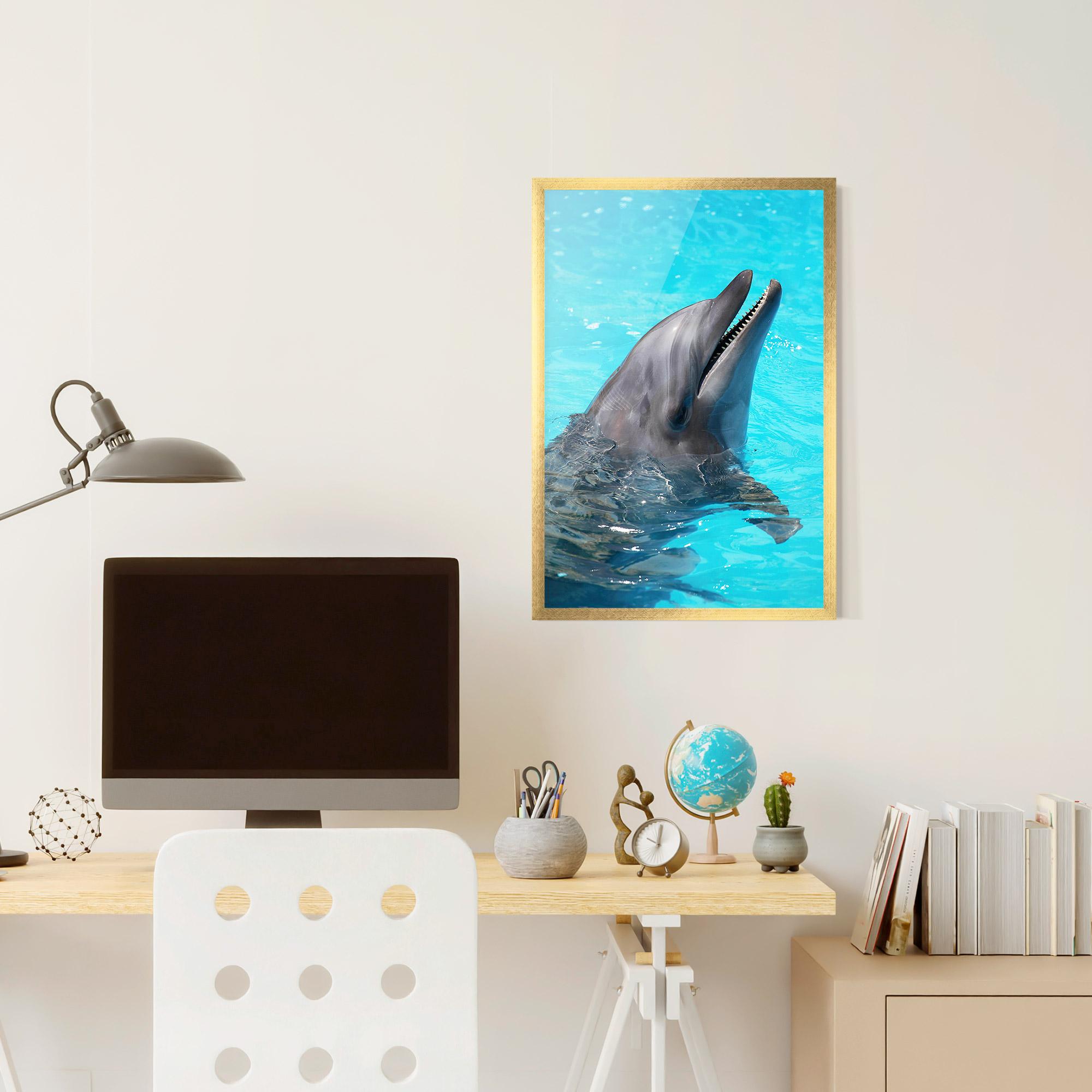 Plakat w Ramie Trained Dolphin mockup 6