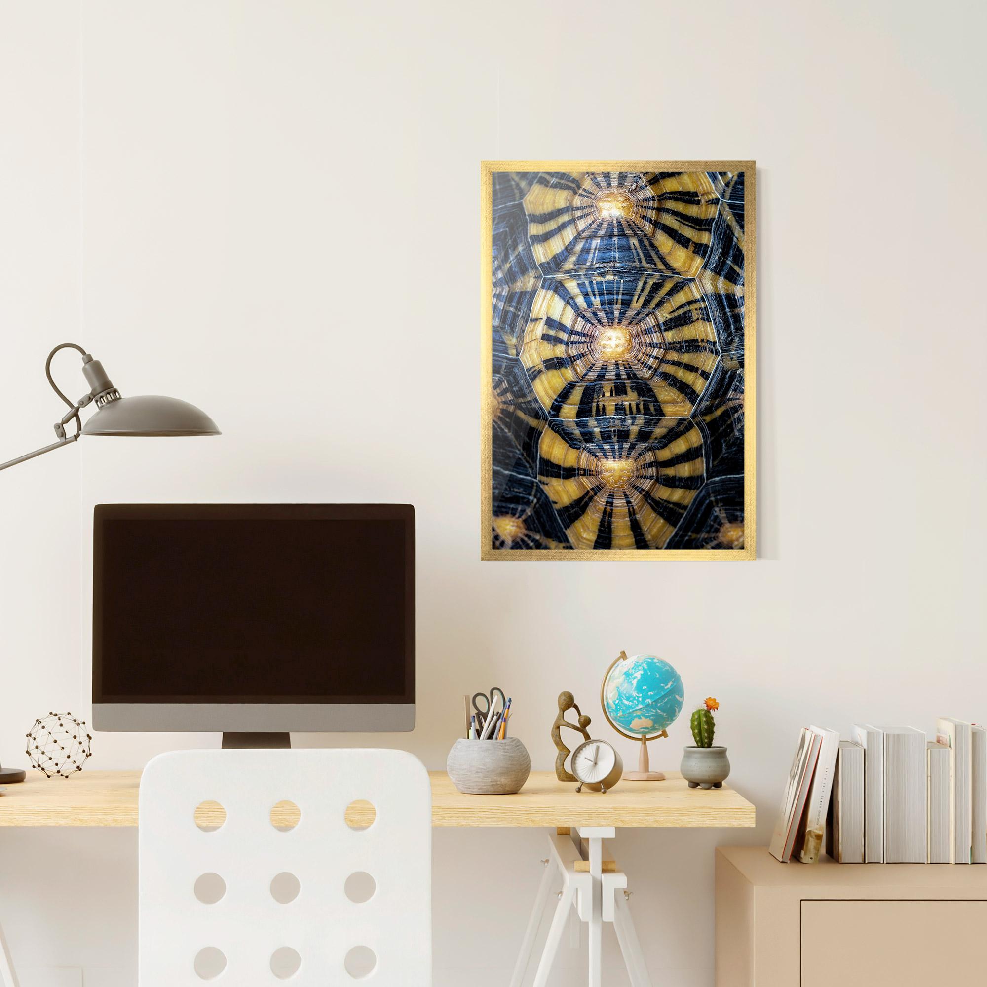 Plakat w Ramie Turtle Shell mockup 6