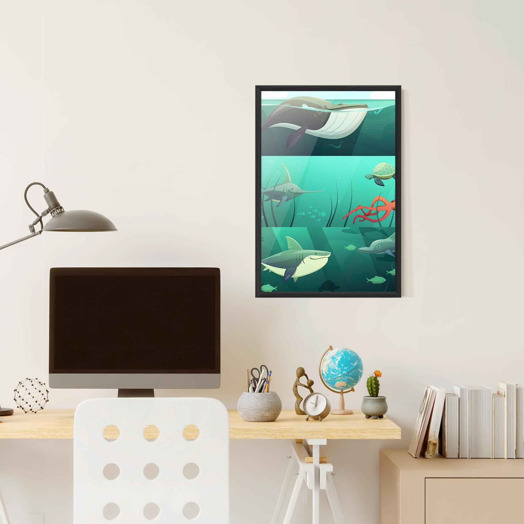 Plakat w Ramie Kids Ocean mockup 6