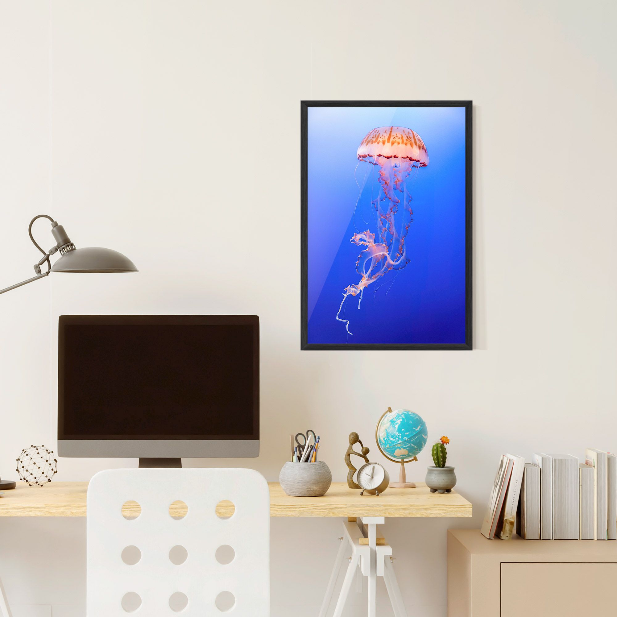 Pretty White Jellyfish mockup 6