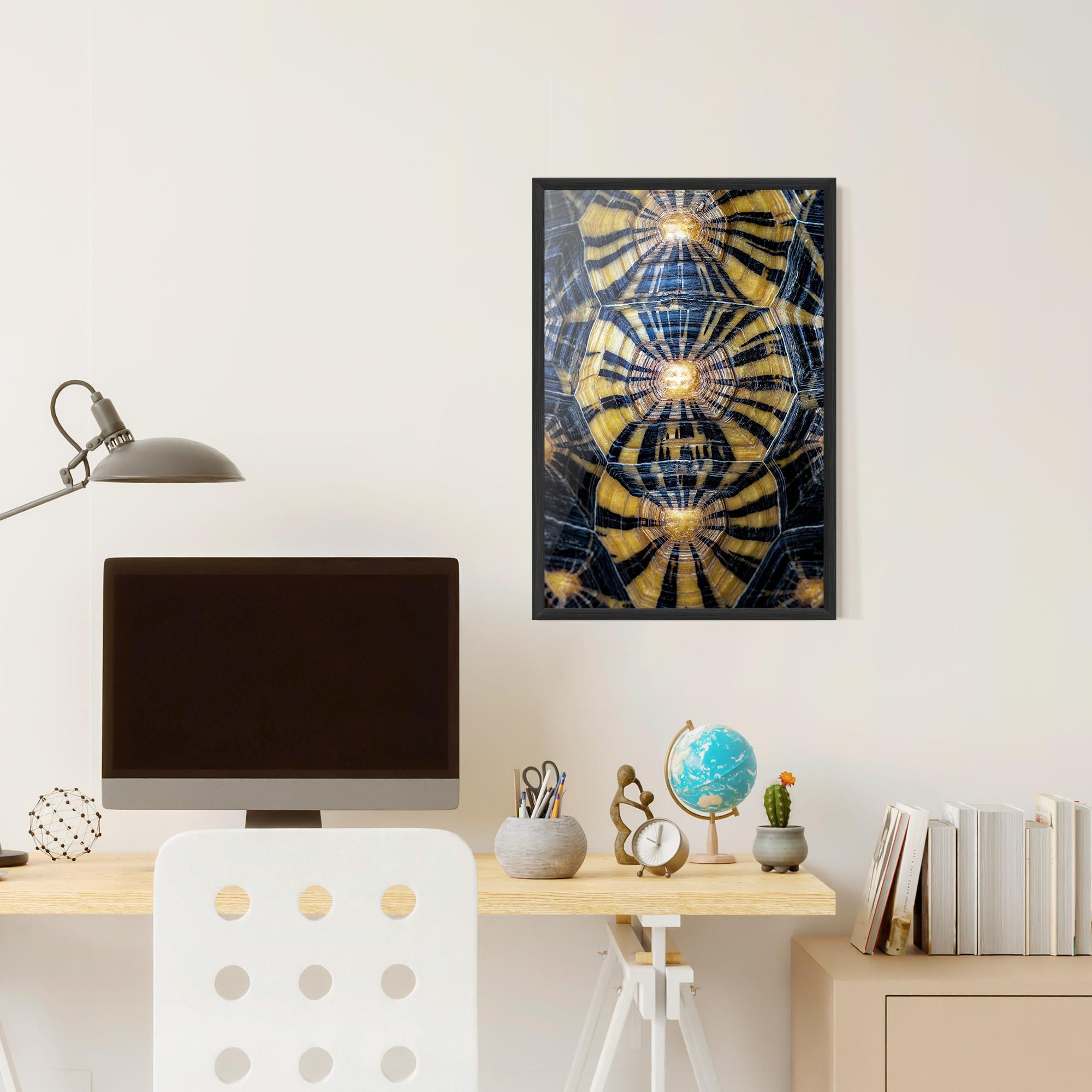 Plakat w Ramie Turtle Shell mockup 6