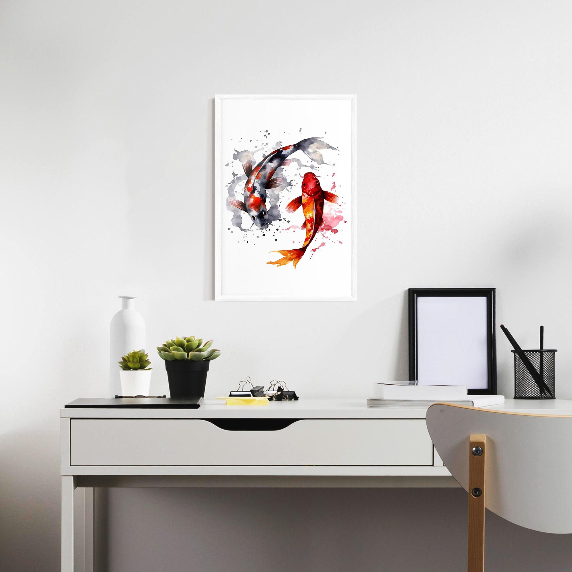 Plakat w Ramie Beautiful Koi mockup 7