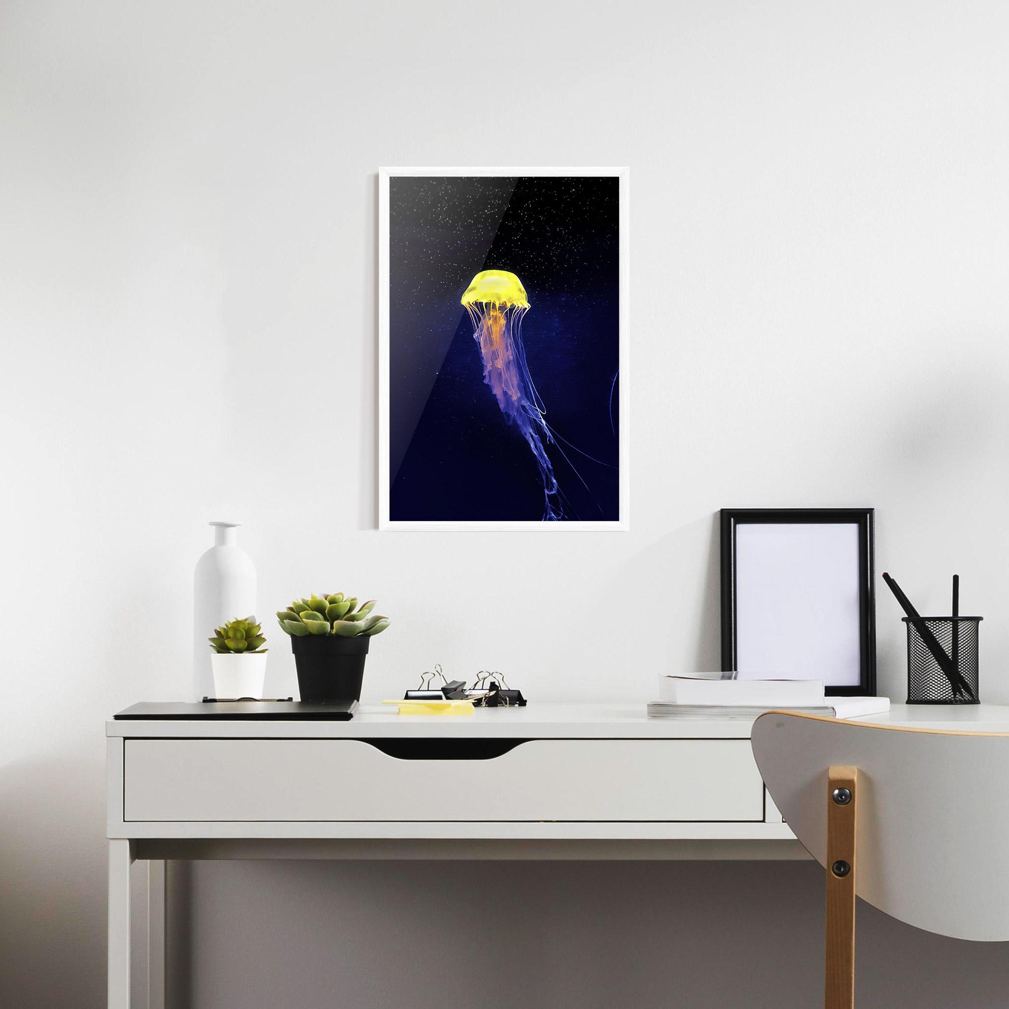Plakat w Ramie Purple Jellyfish mockup 7