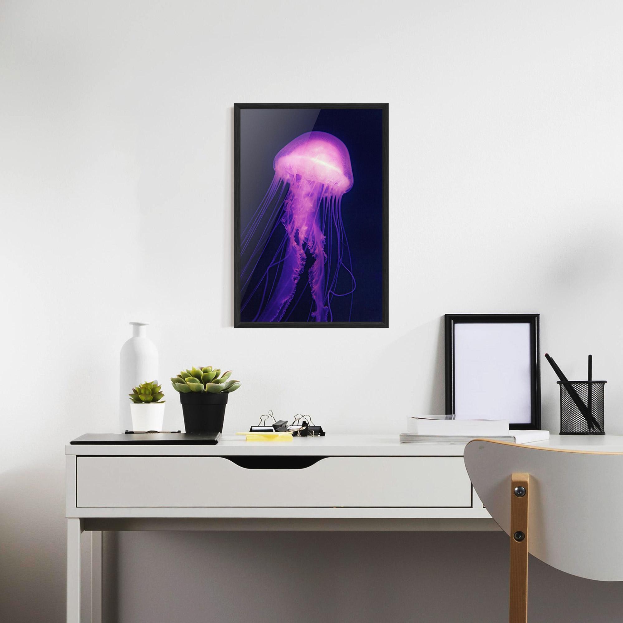 Plakat w Ramie Light Purple Jellyfish mockup 7