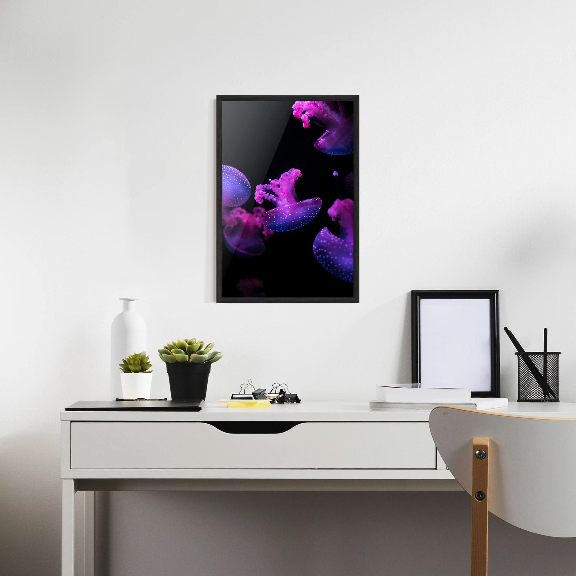 Plakat w Ramie Little Purple Jellyfish mockup 7