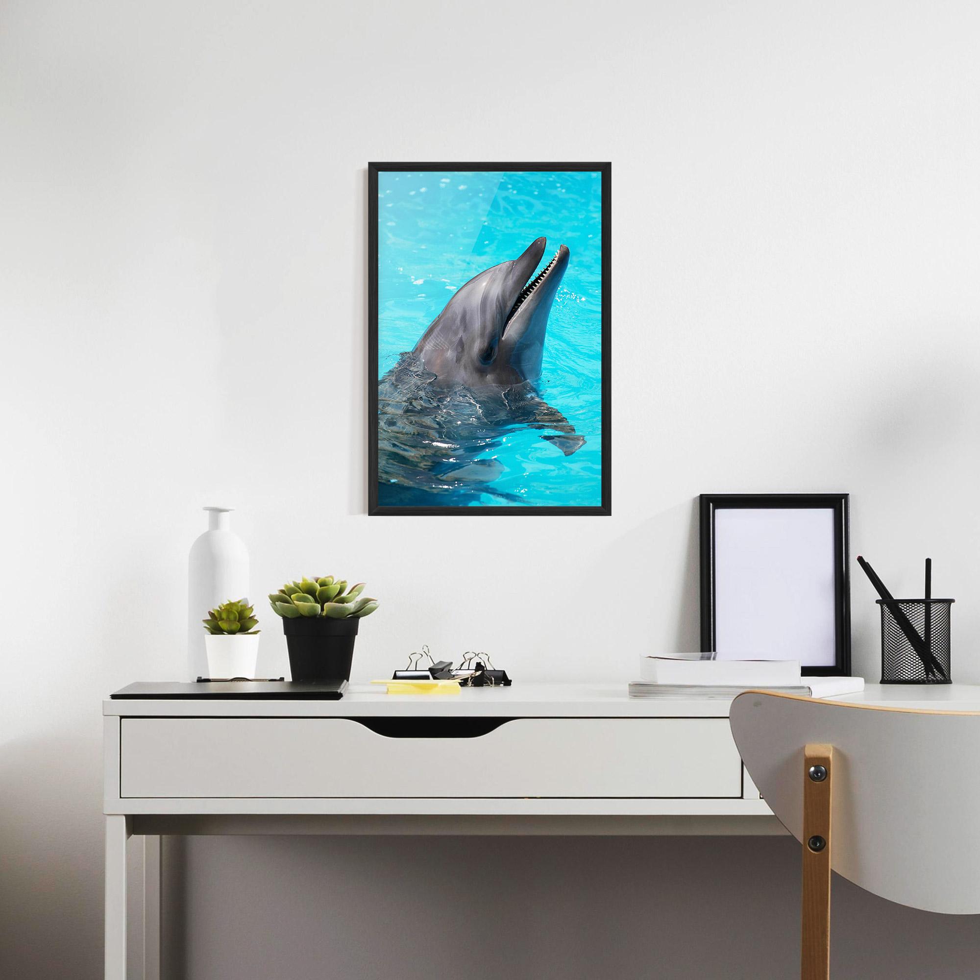 Plakat w Ramie Trained Dolphin mockup 7