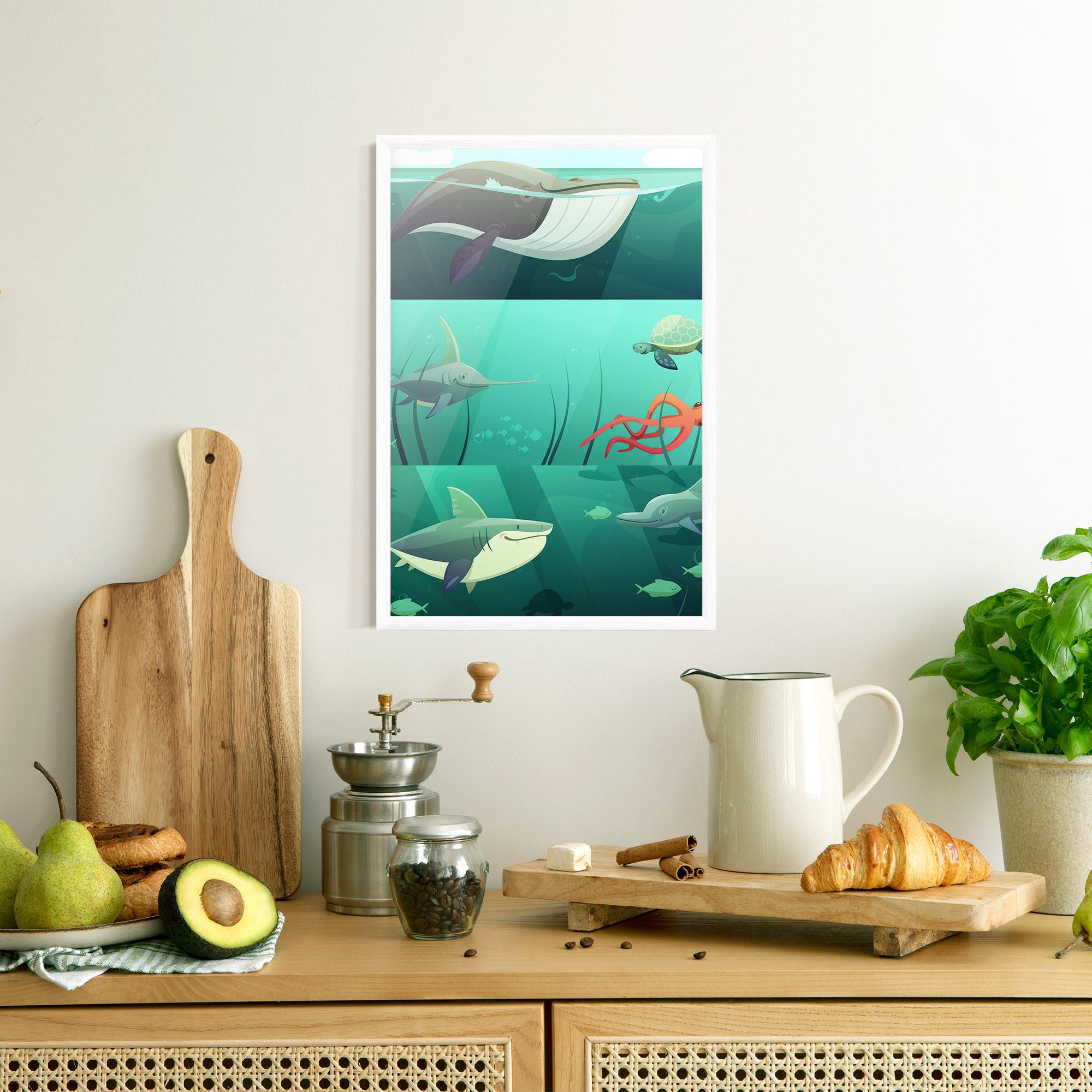 Plakat w Ramie Kids Ocean mockup 8
