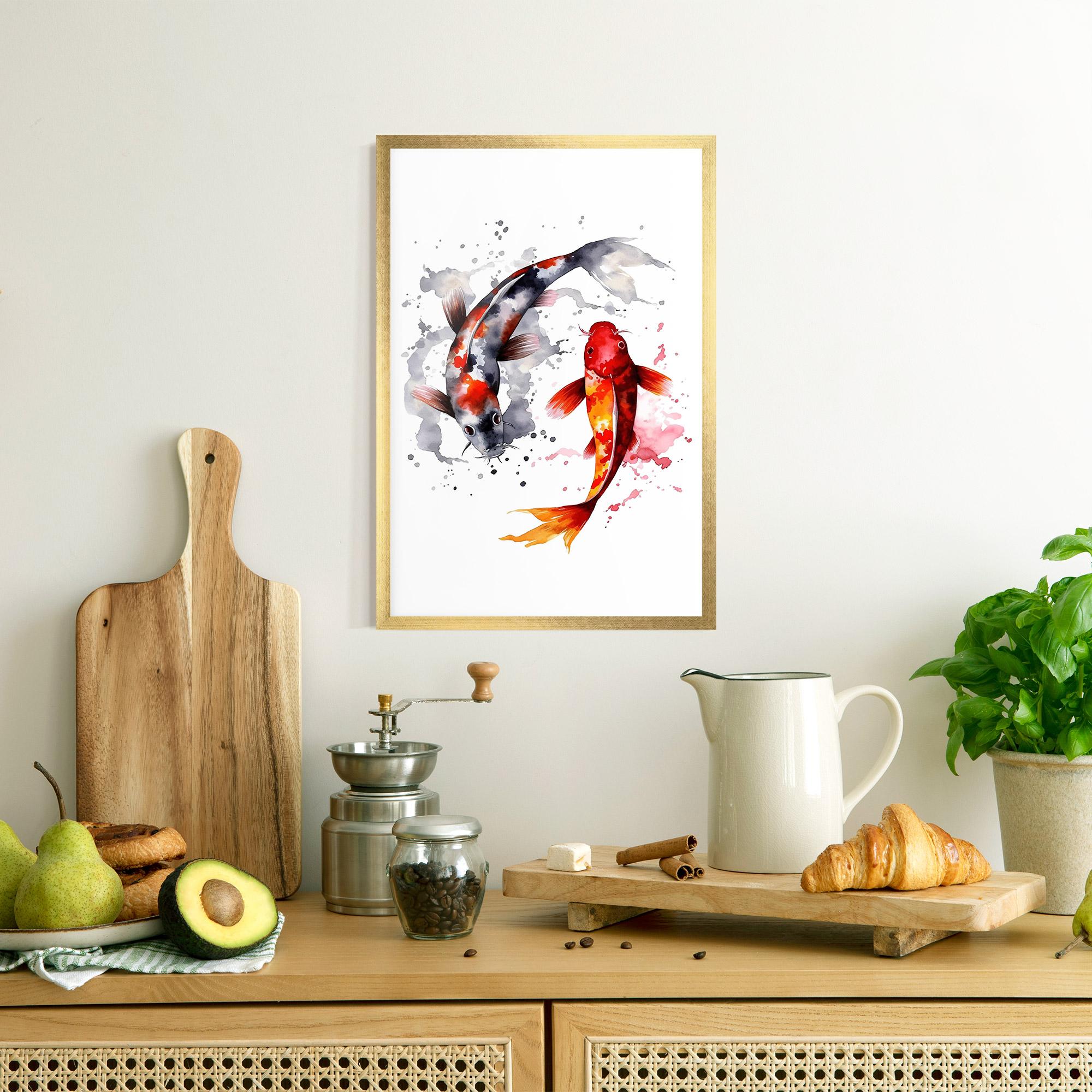 Plakat w Ramie Beautiful Koi mockup 8