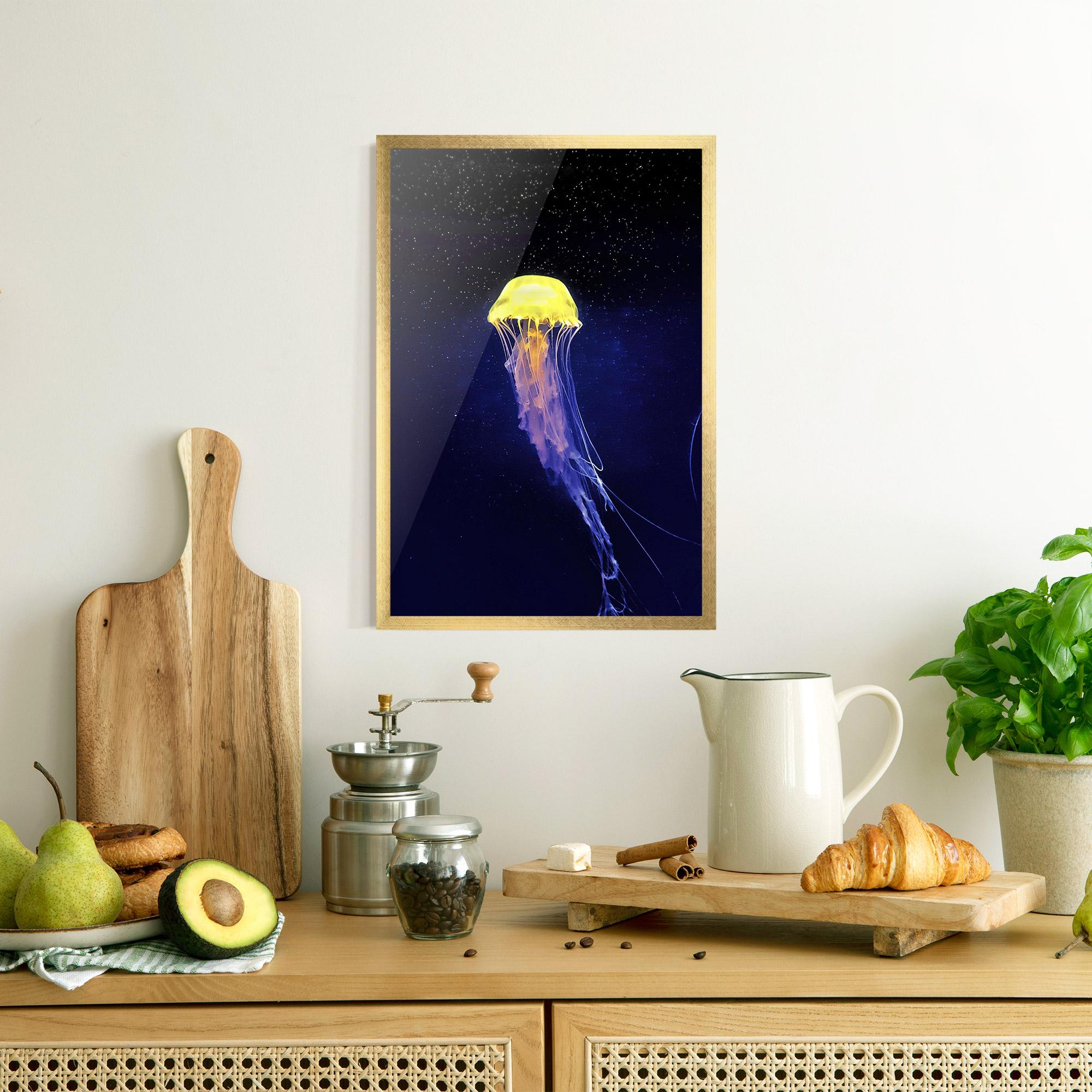 Plakat w Ramie Purple Jellyfish mockup 8