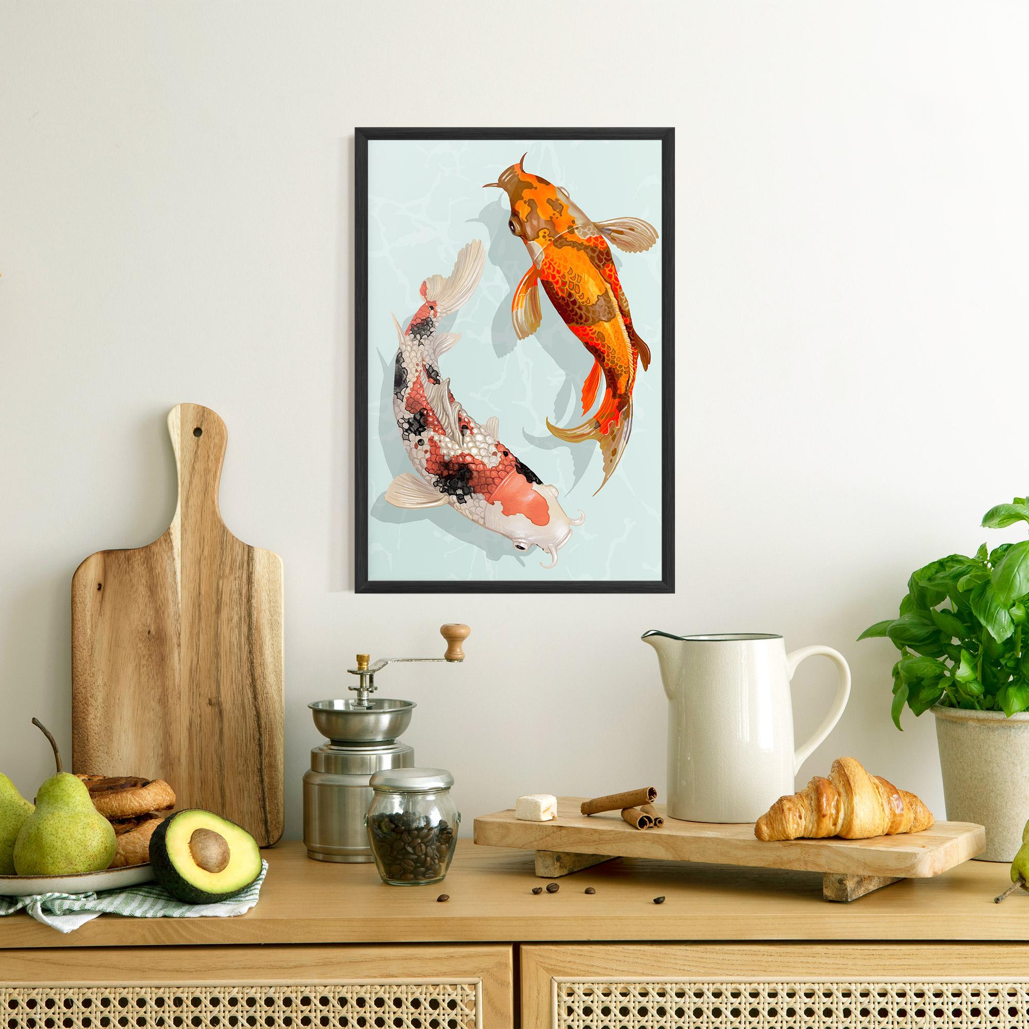 Plakat w Ramie Koi Fish mockup 8