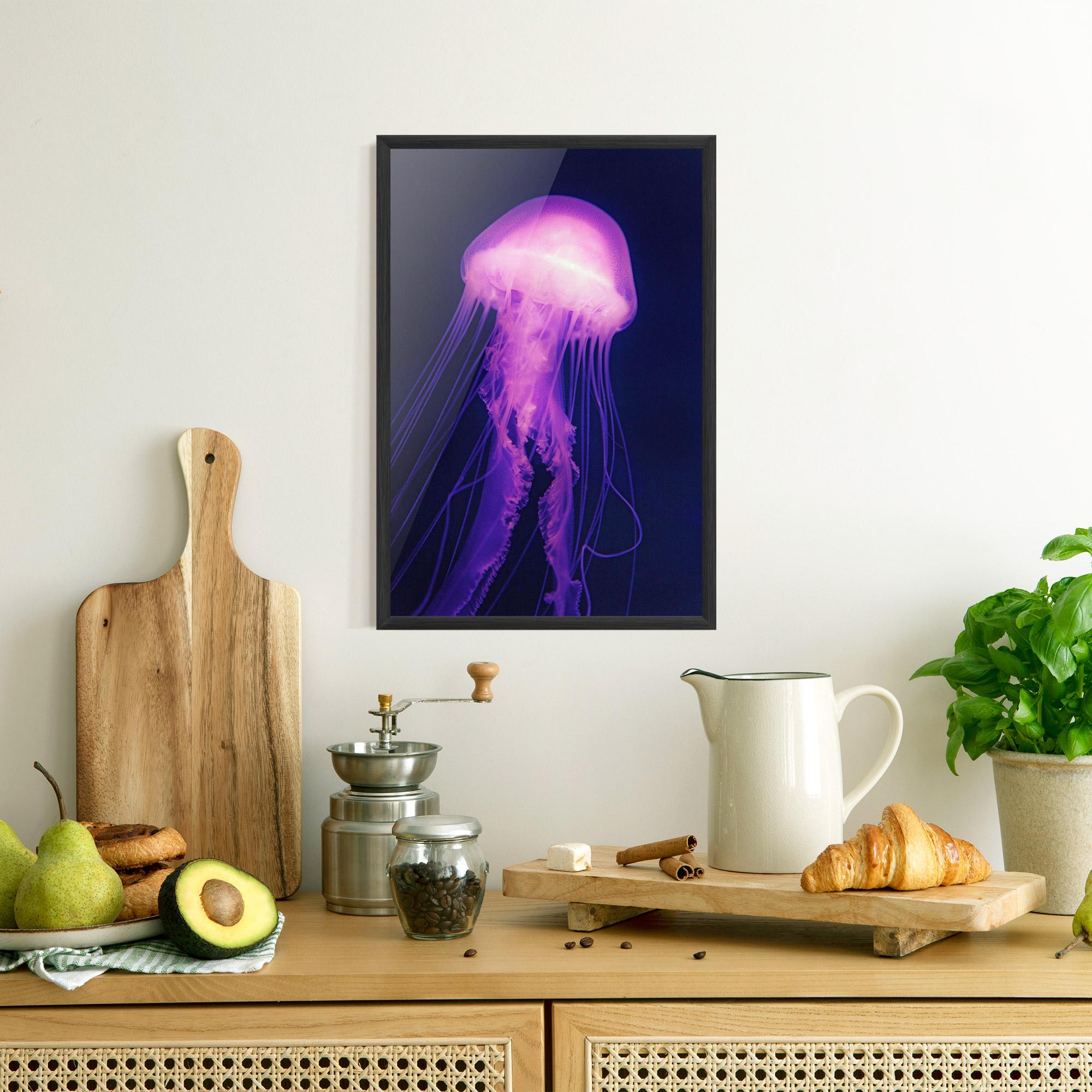 Plakat w Ramie Light Purple Jellyfish mockup 8