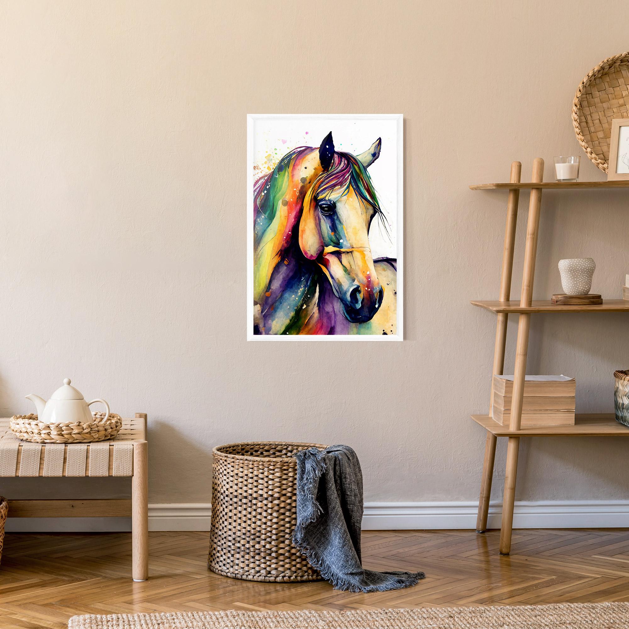 Plakat w Ramie Colorful Horse mockup 9
