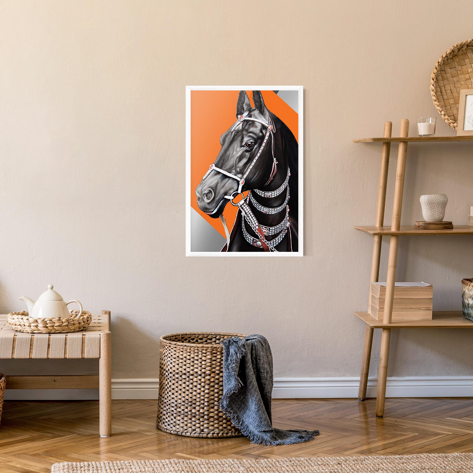 Plakat w Ramie Fashion Horse mockup 9