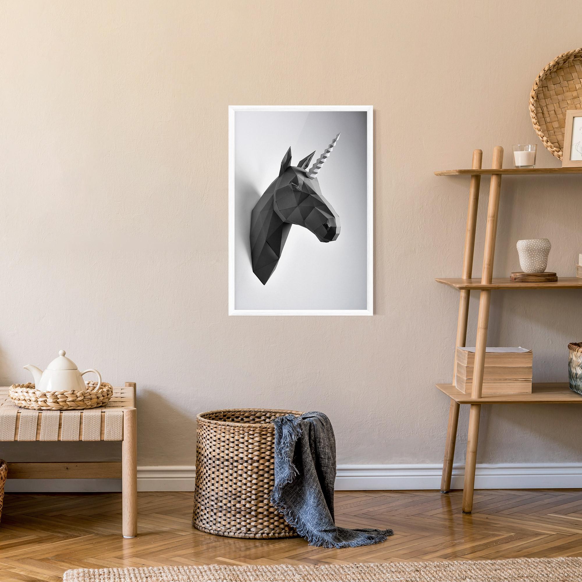 Plakat w Ramie Geometrical Unicorn mockup 9
