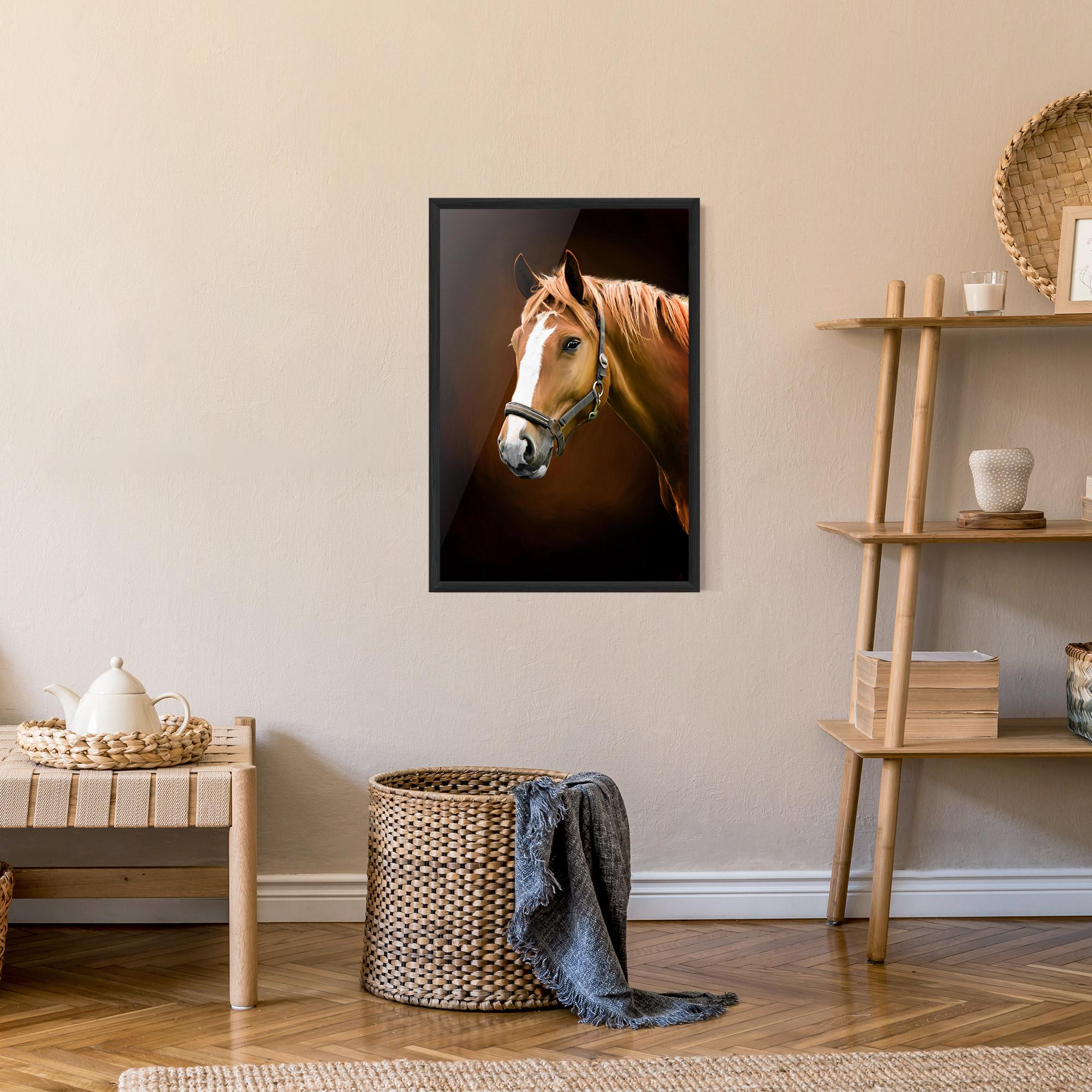 Plakat w Ramie Digital Painted Horse mockup 9