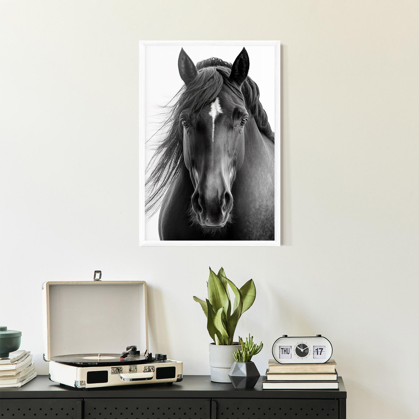 Plakat w Ramie Close Up Horse mockup 2