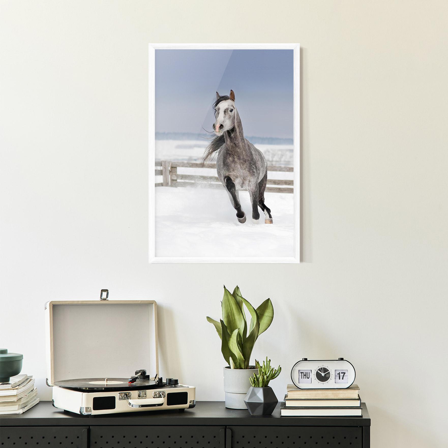 Plakat w Ramie Horse Running Free mockup 2