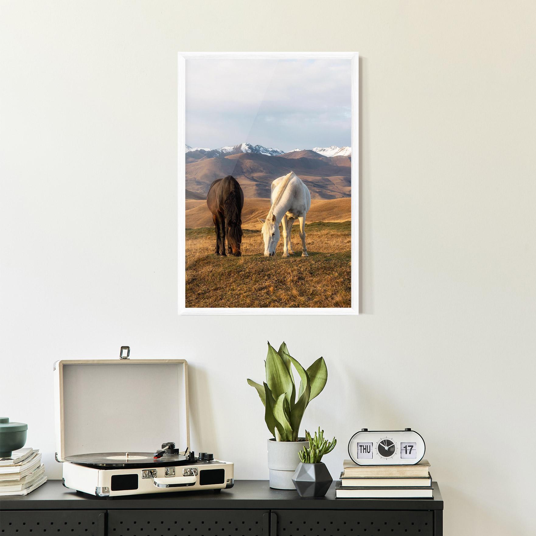 Plakat w Ramie Mountain Horses mockup 2