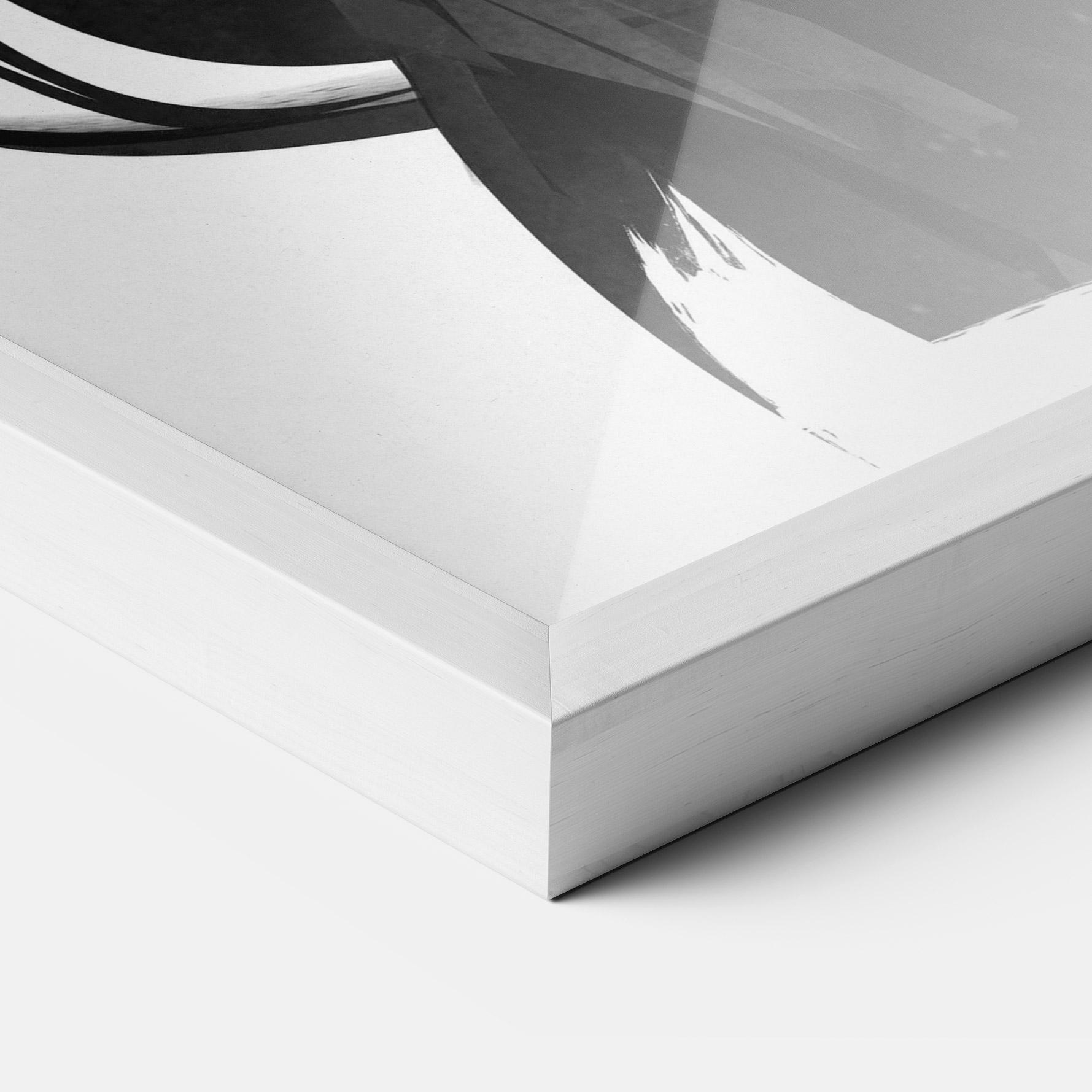 Plakat w Ramie Black Horse Portrait mockup 3